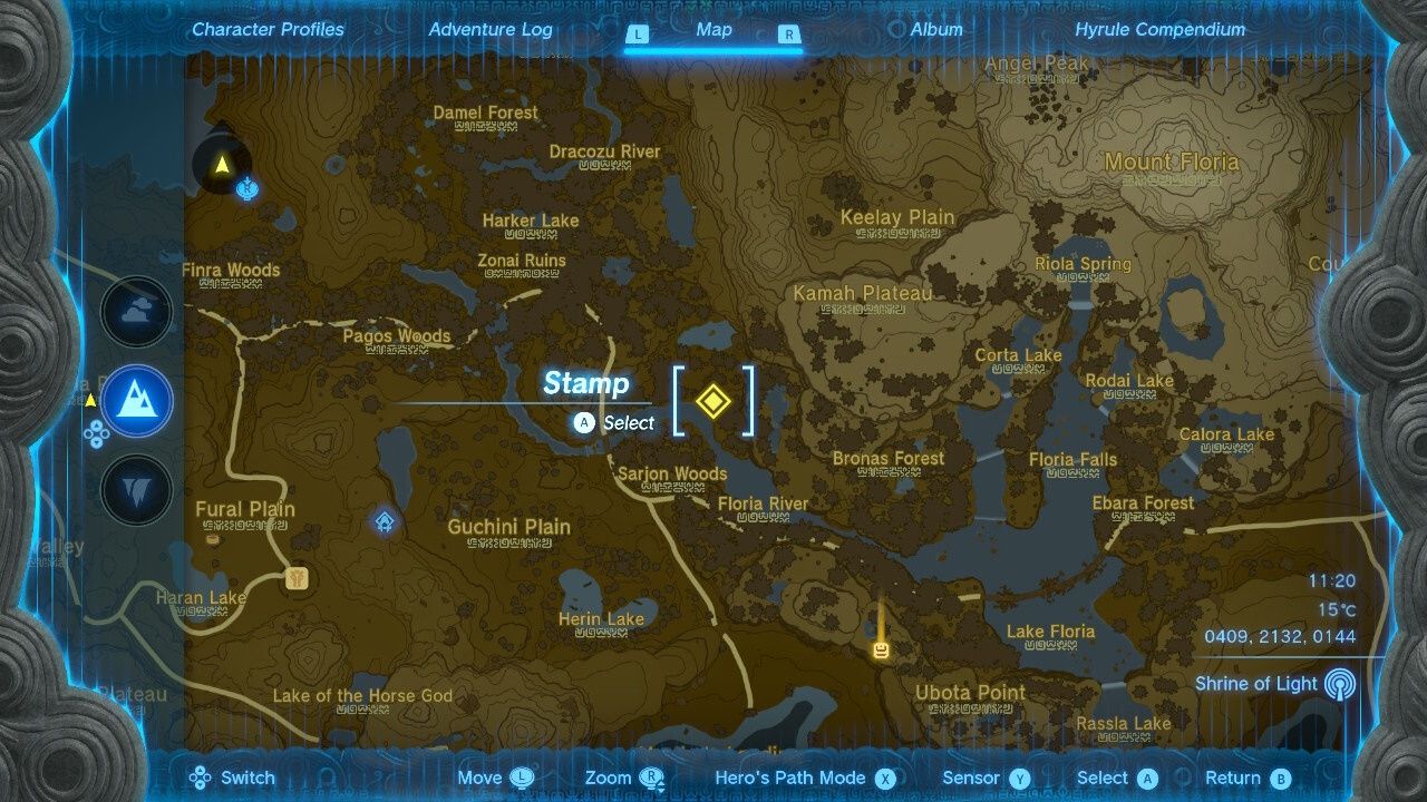 The Legend of Zelda Tears of the Kingdom, Sarjon Woods Cave Location
