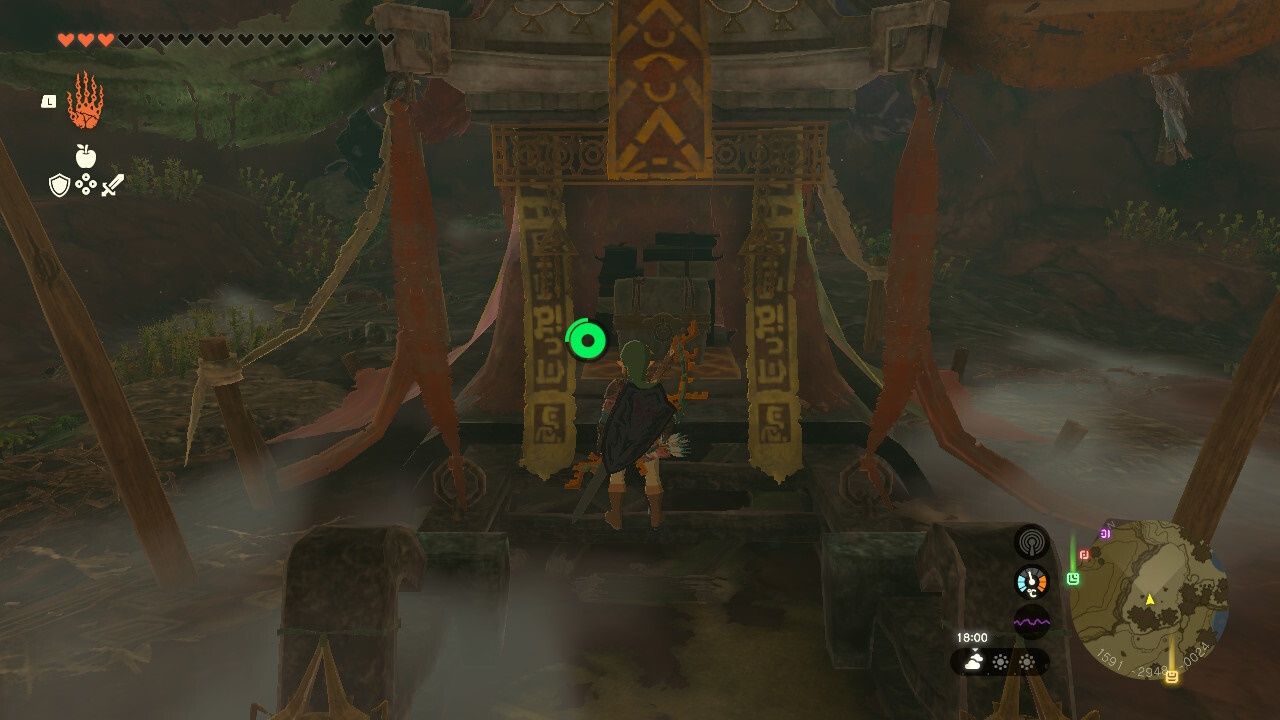The Legend of Zelda Tears of the Kingdom, The chest with the Rubber Helmet inside