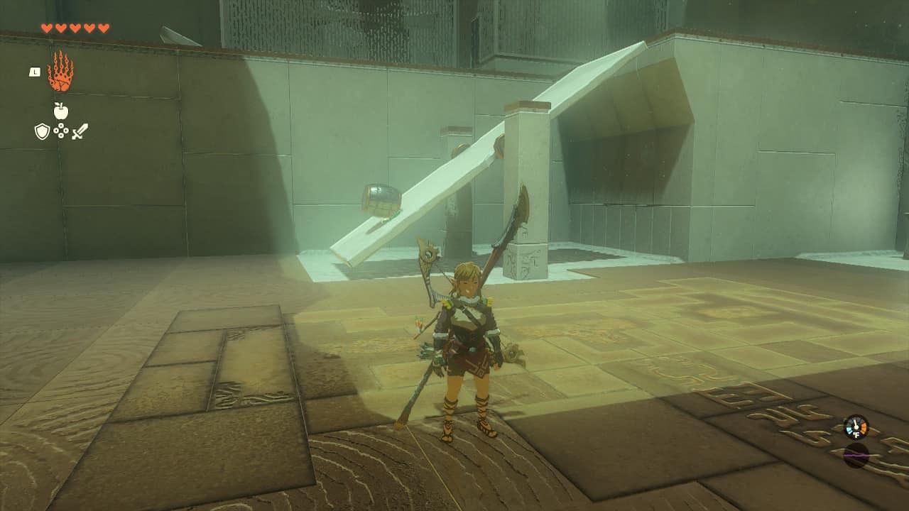 the solution for the second lever in the rotsumamu shrine legend of zelda tears of the kingdom