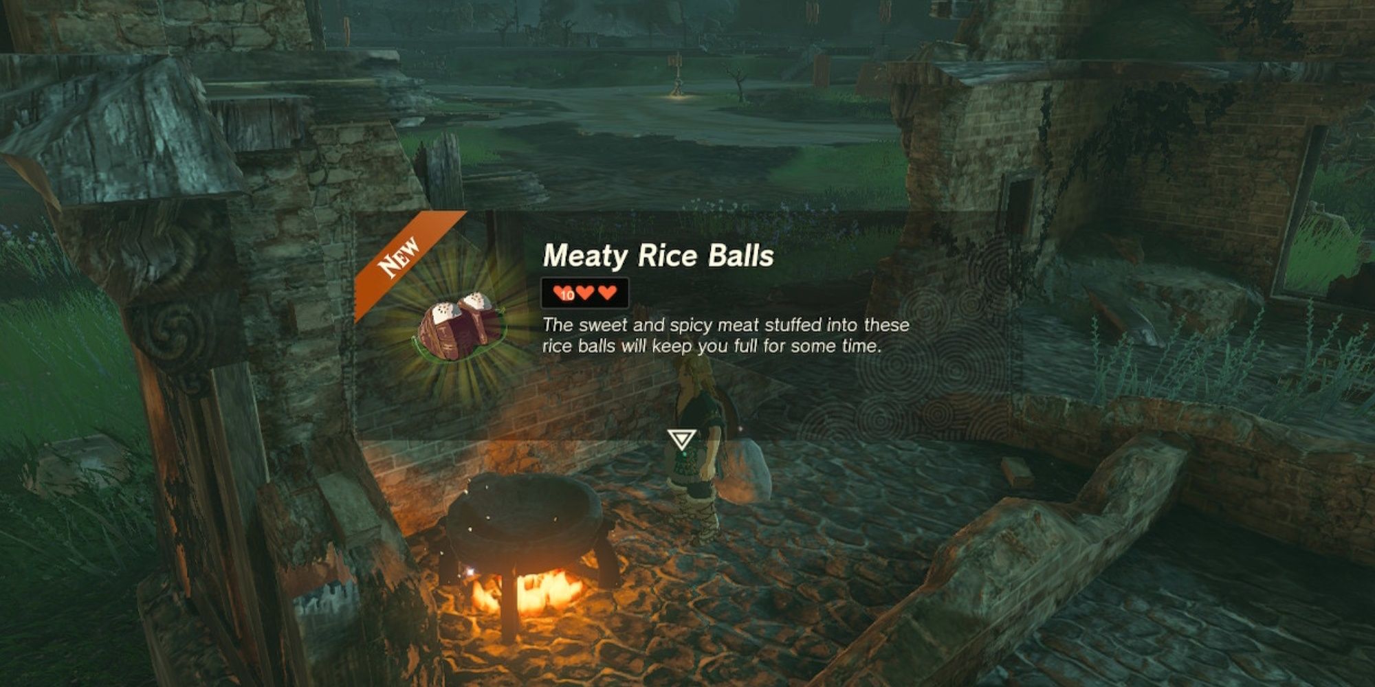 The Meaty Rice Balls recipe discovered while cooking.