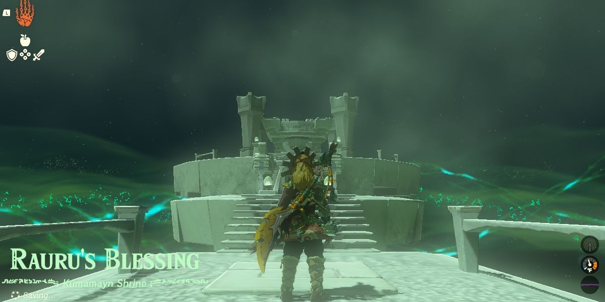 Link approaches The Necluda Sky Crystal Reward Chest in The Legend Of Zelda: Tears of the Kingdom.