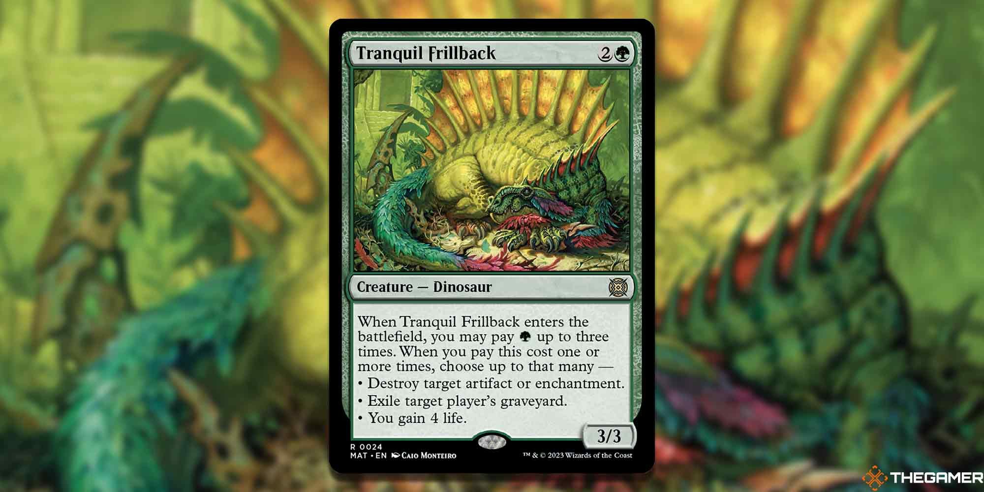 Tranquil Frillback card and artwork in Magic: The Gathering.