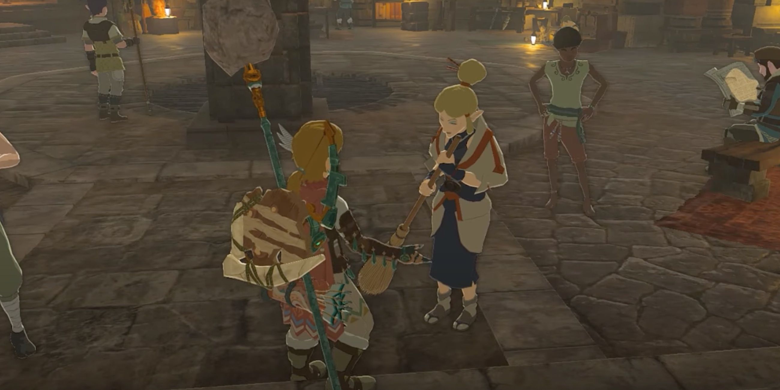 Link reports back to Jerrin to finish Who Goes There In The Legend Of Zelda: Tears of the Kingdom