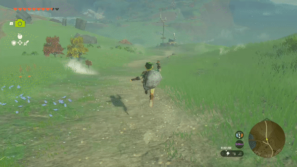Zelda Tears of the kingdom Boulder Shield Surfing-anim