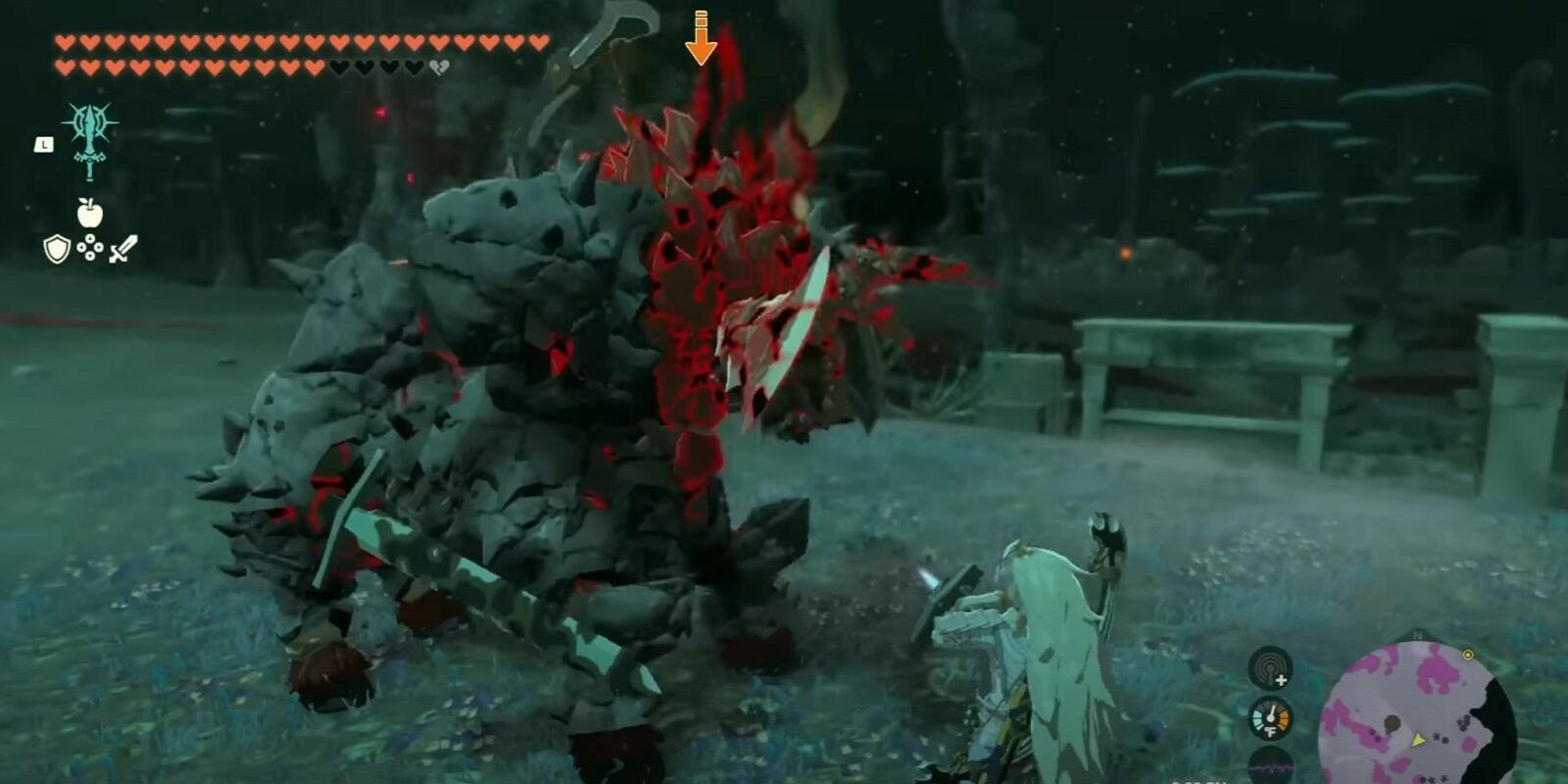zelda tears of the kingdom lynel underground