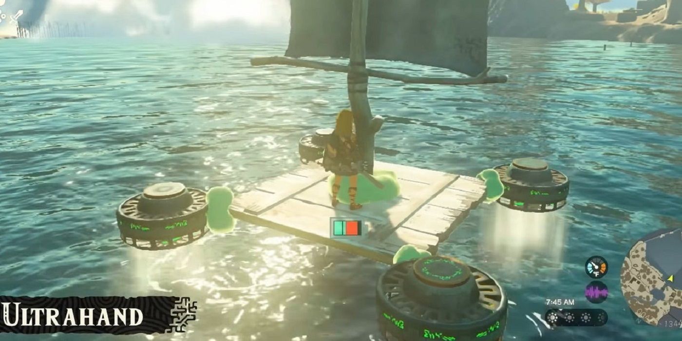 zelda tears of the kingdom raft