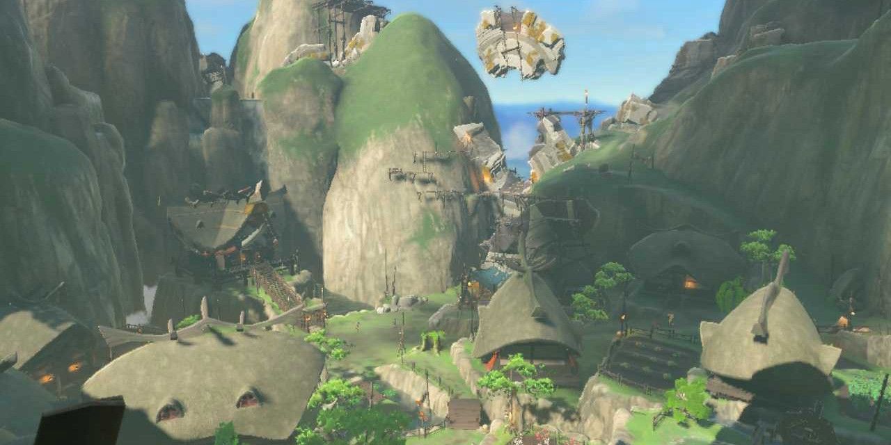 Zelda Tears of the Kingdom screenshot of Kakiriko Village