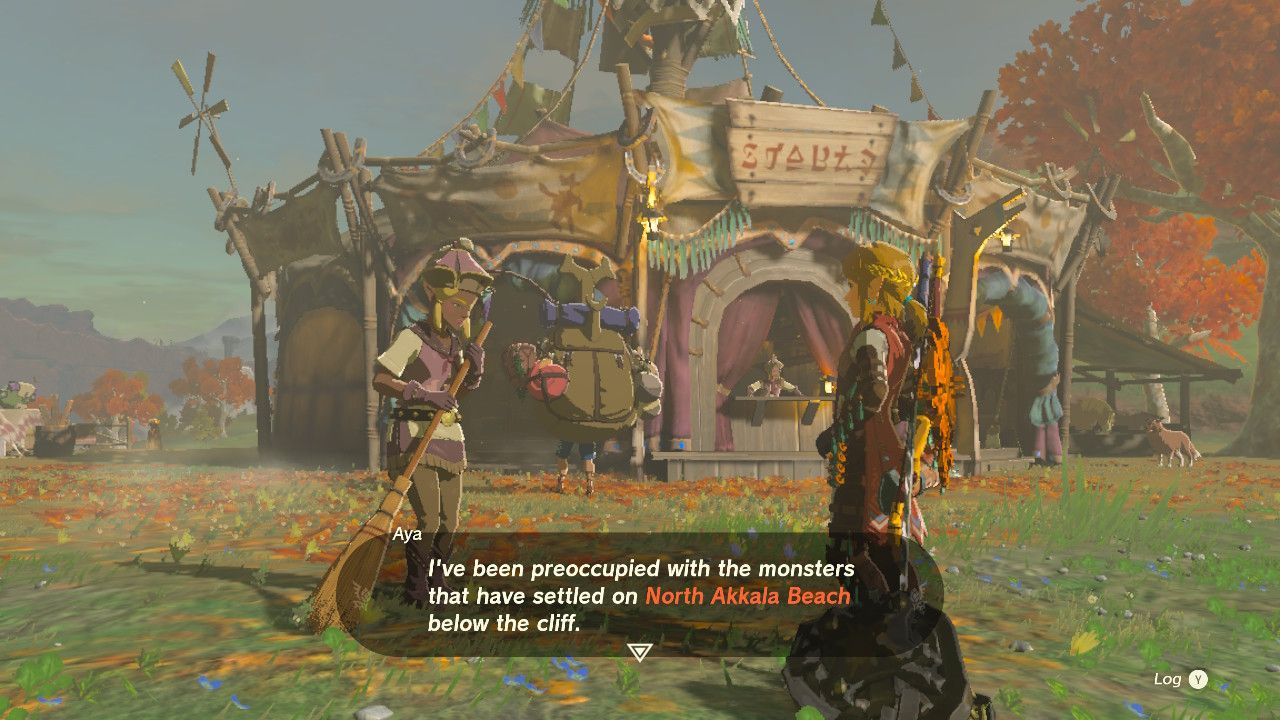 Link Speaks With Aya About Pirates At East Akkala Stable