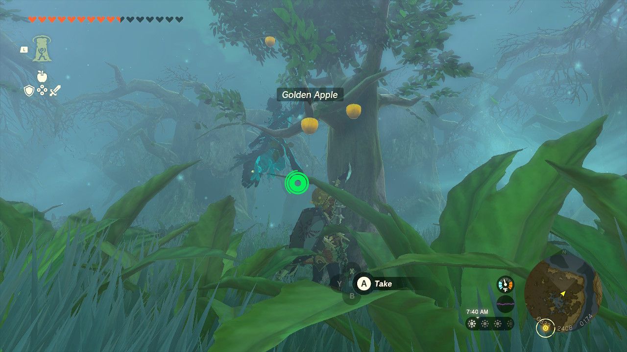 Link Prepares To Pick Golden Apples In Heart Of Mido Swamp