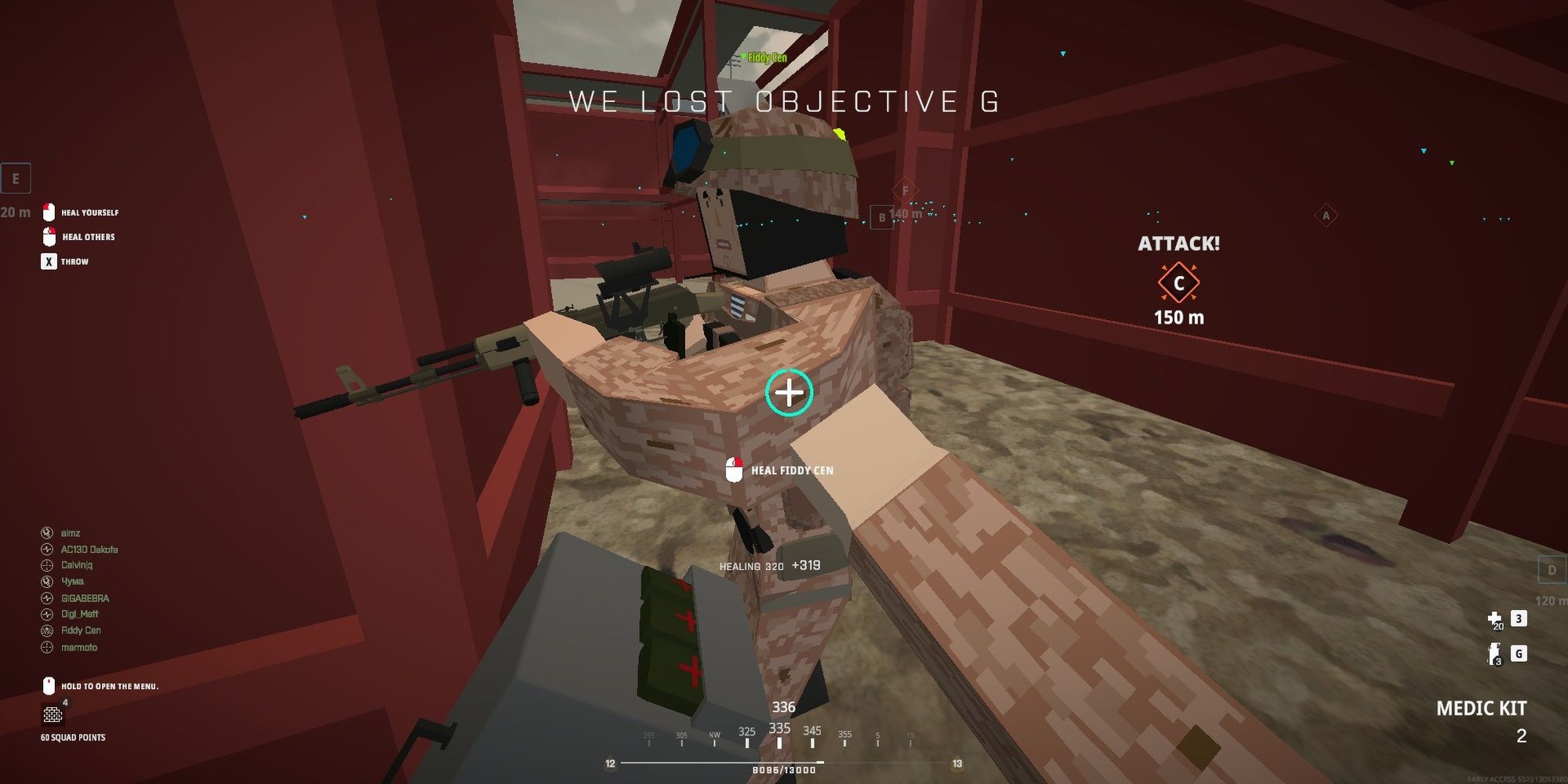 BattleBit Remastered: The Medic Healing A Team Mate During Battle