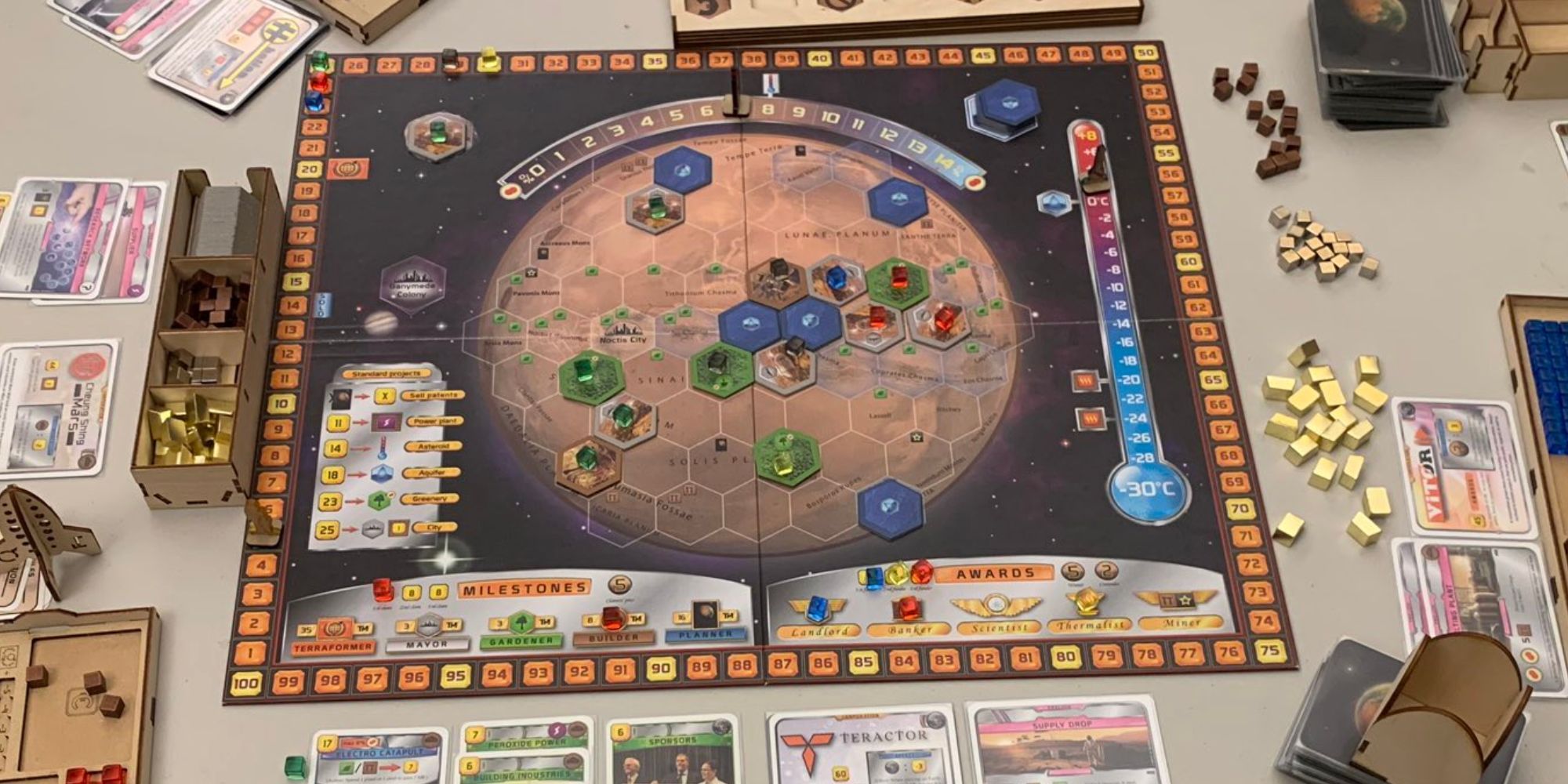 Image of Terraforming Mars, a Board Game.