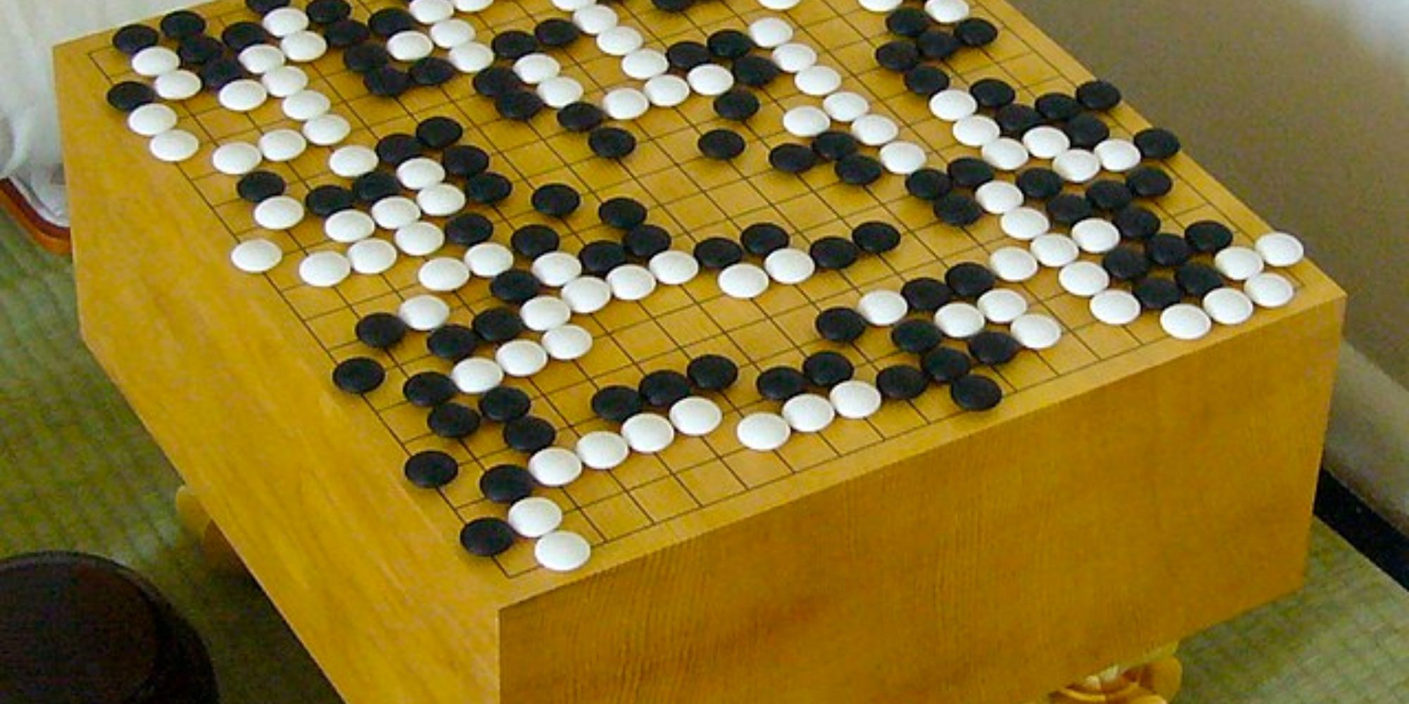 An image of Go, a Board Game.