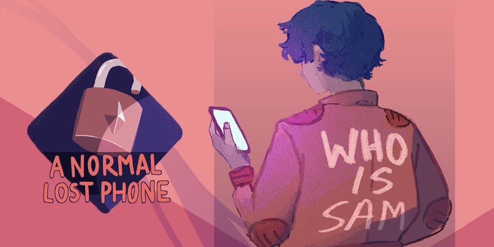 Sam standing with their phone in A Normal Lost Phone