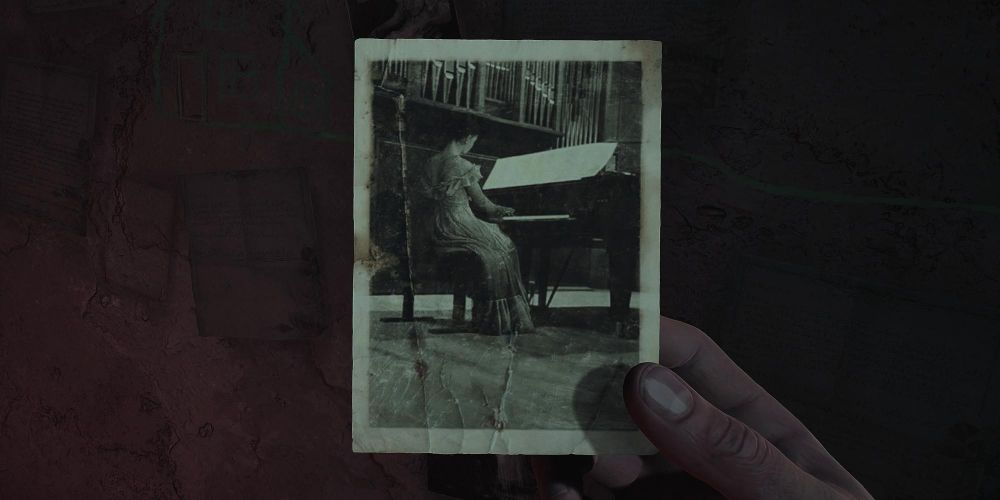 a photo of the musician seated at a piano in layers of fear 2023
