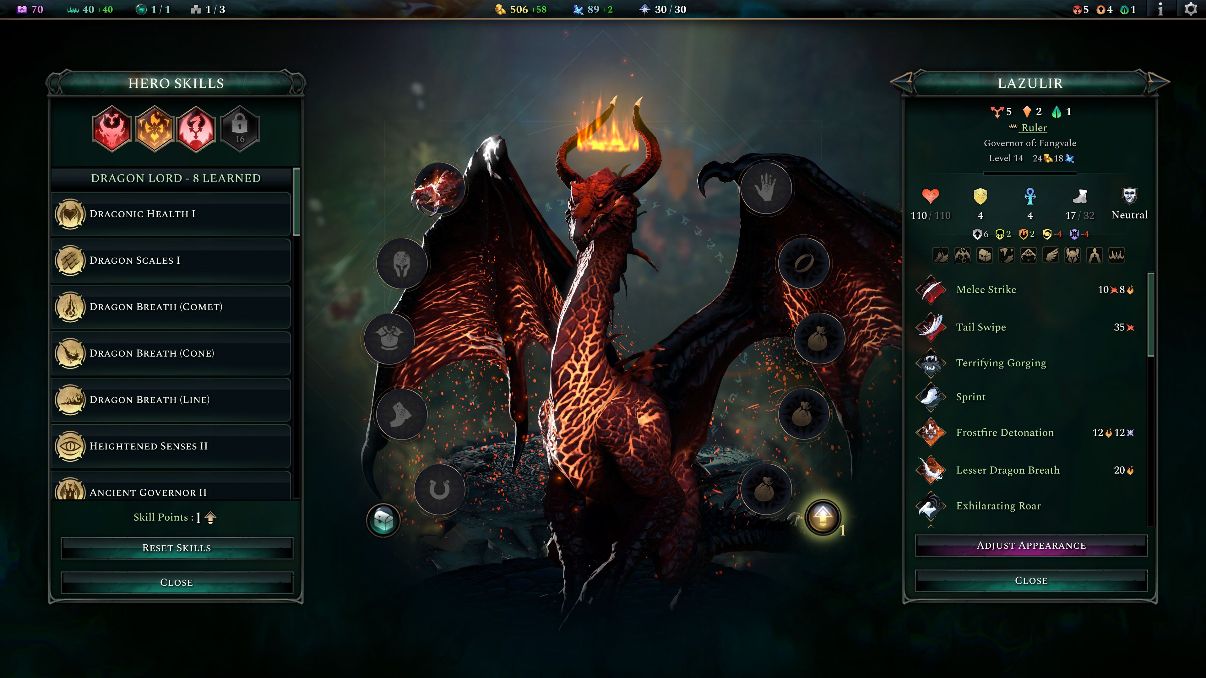 Age of Wonders 4 Dragon Dawn - A dragon being customized