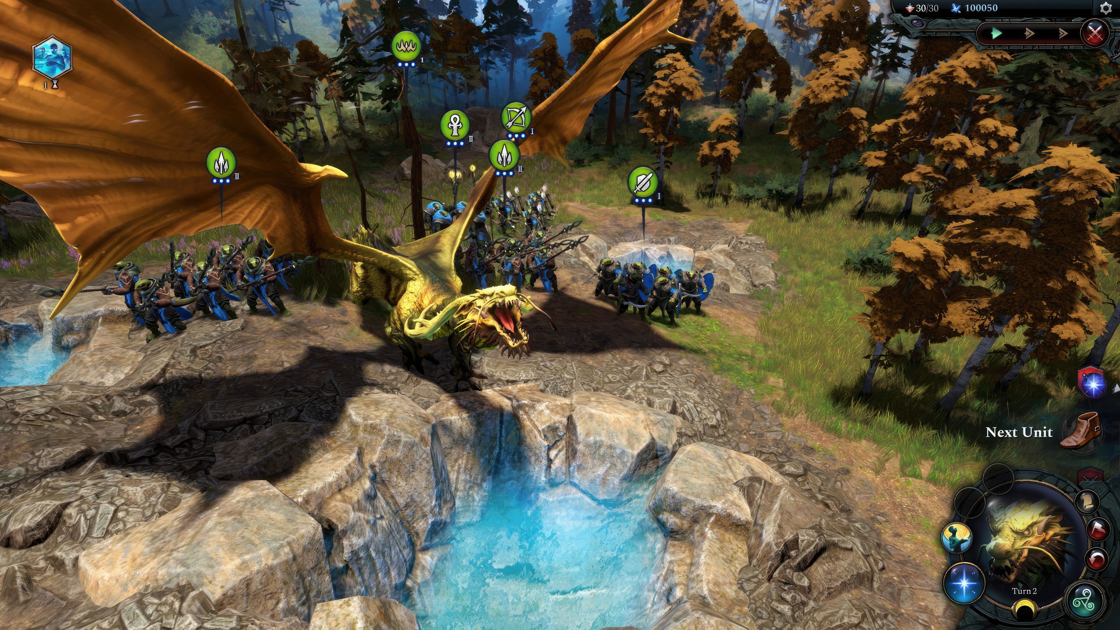Age of Wonders 4 Dragon Dawn - A dragon leader on the battlefield