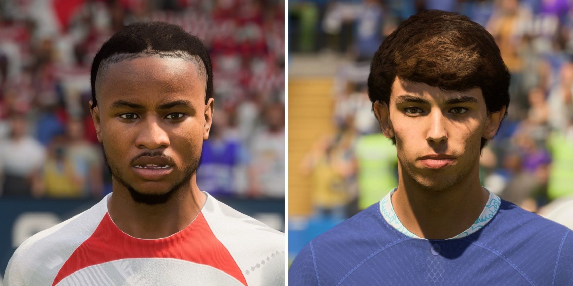 An image of Christopher Nkunku and Joao Felix in FIFA 23
