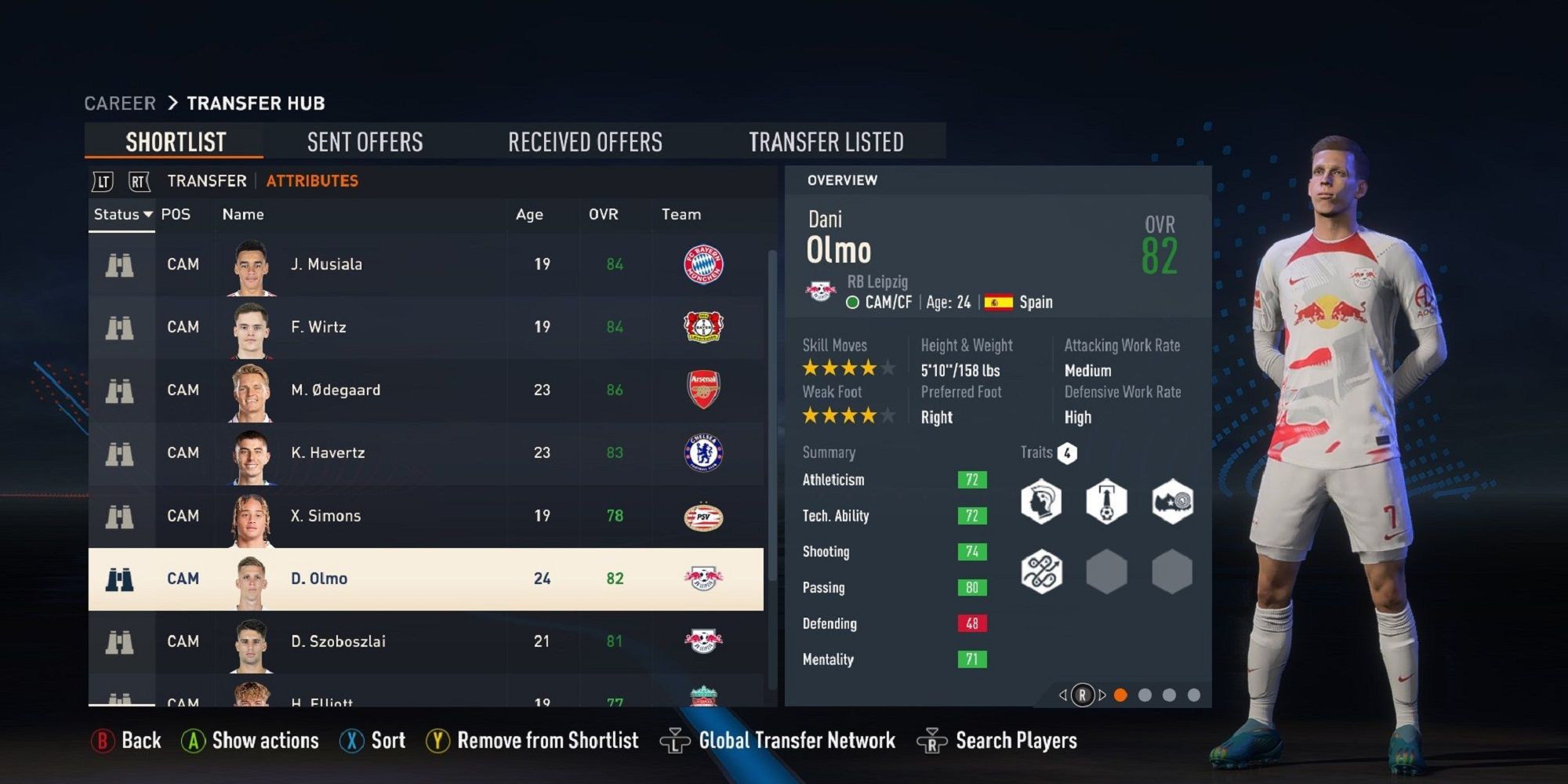 An image of Dani Olmo in FIFA 23
