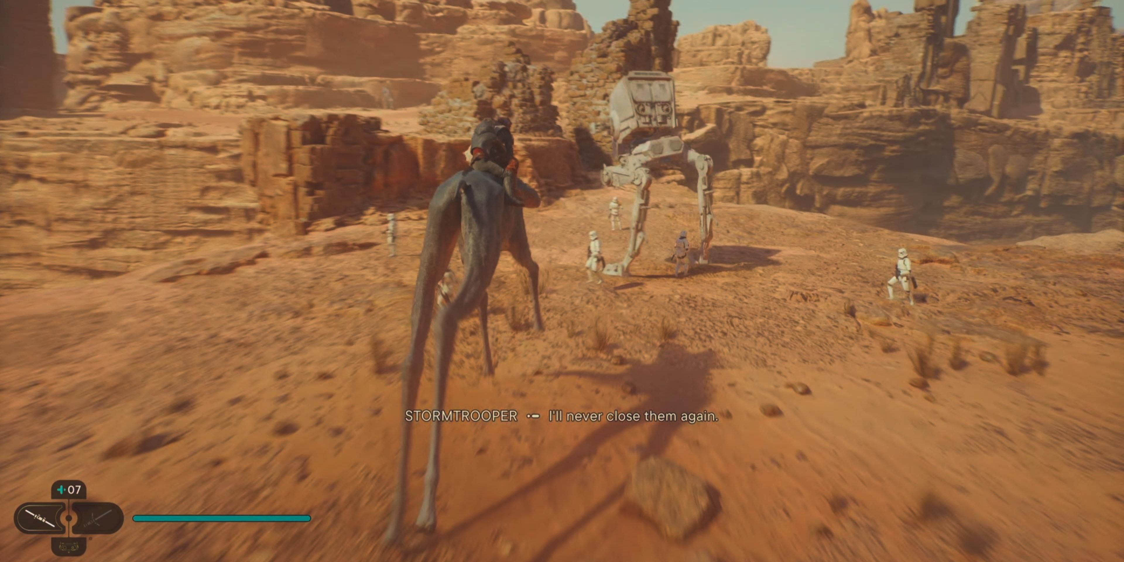 AT-ST fight with Spamel