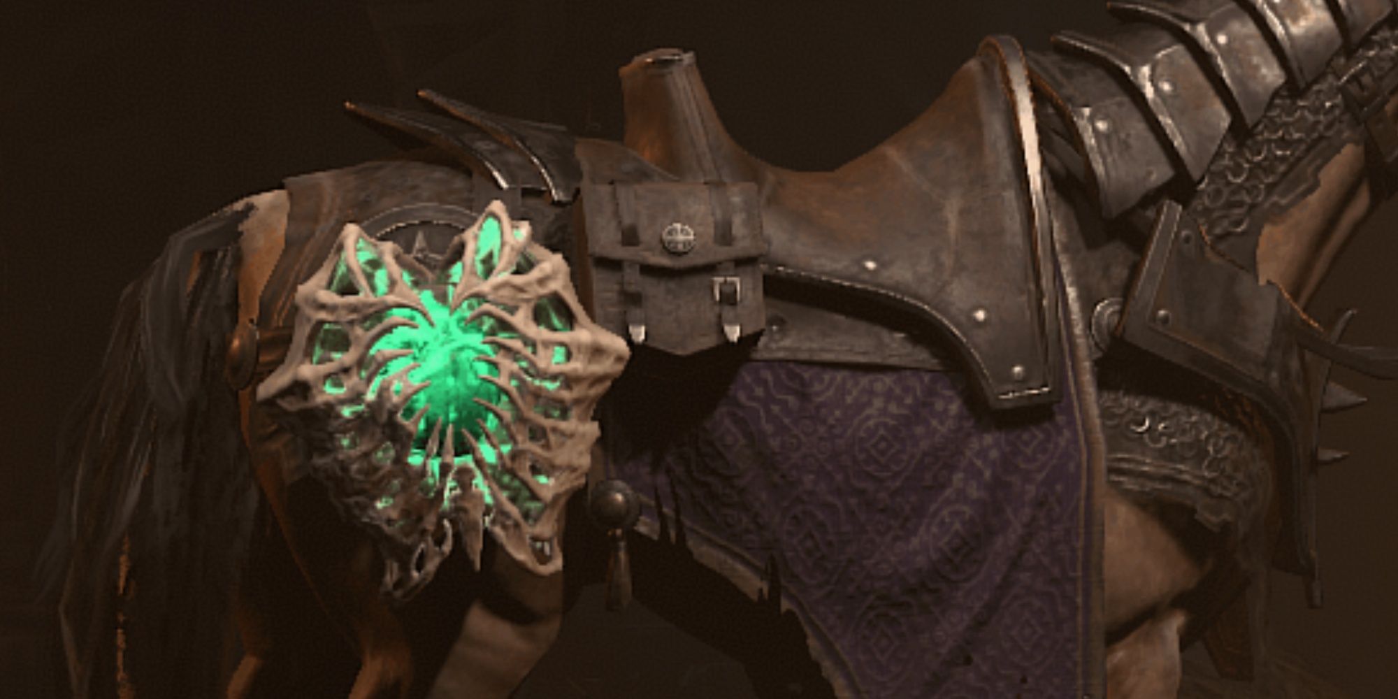 A look at the Bone Caged Heart Mount Trophy in Diablo 4