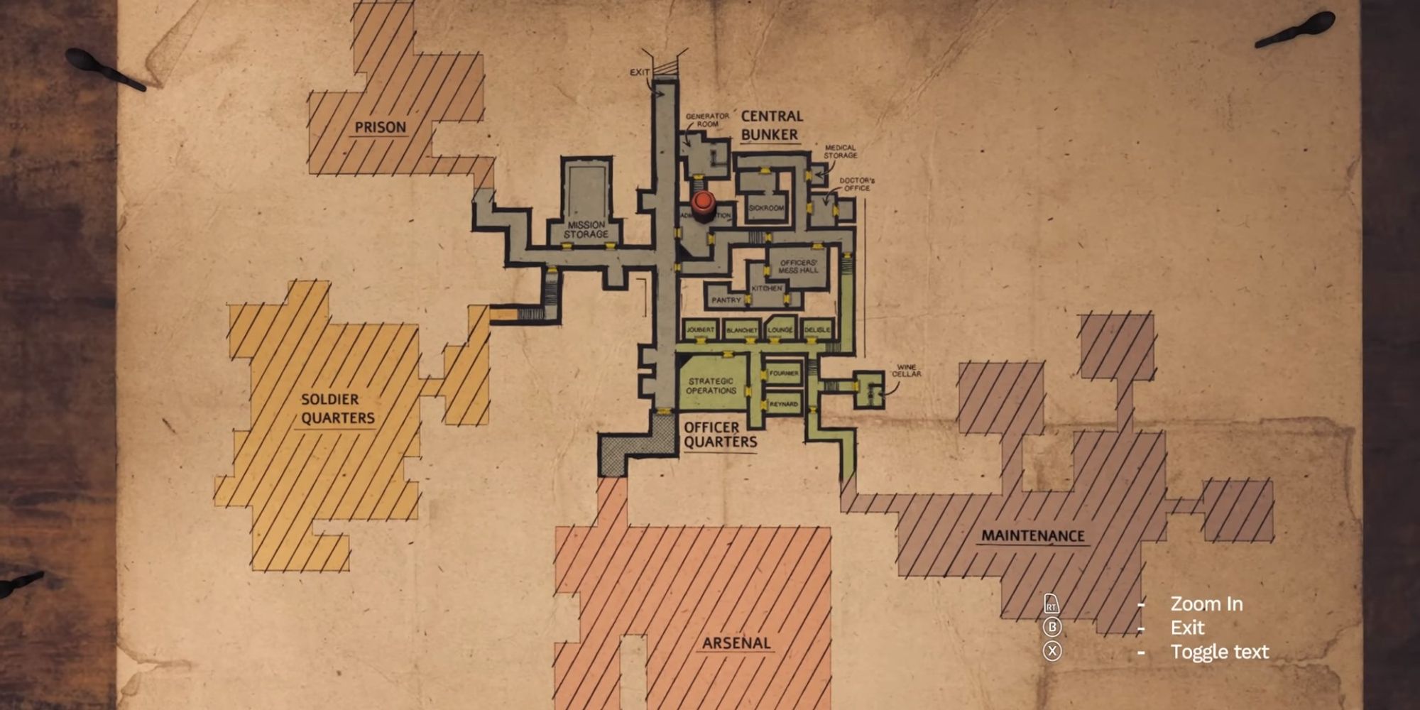 The Central Bunker Map