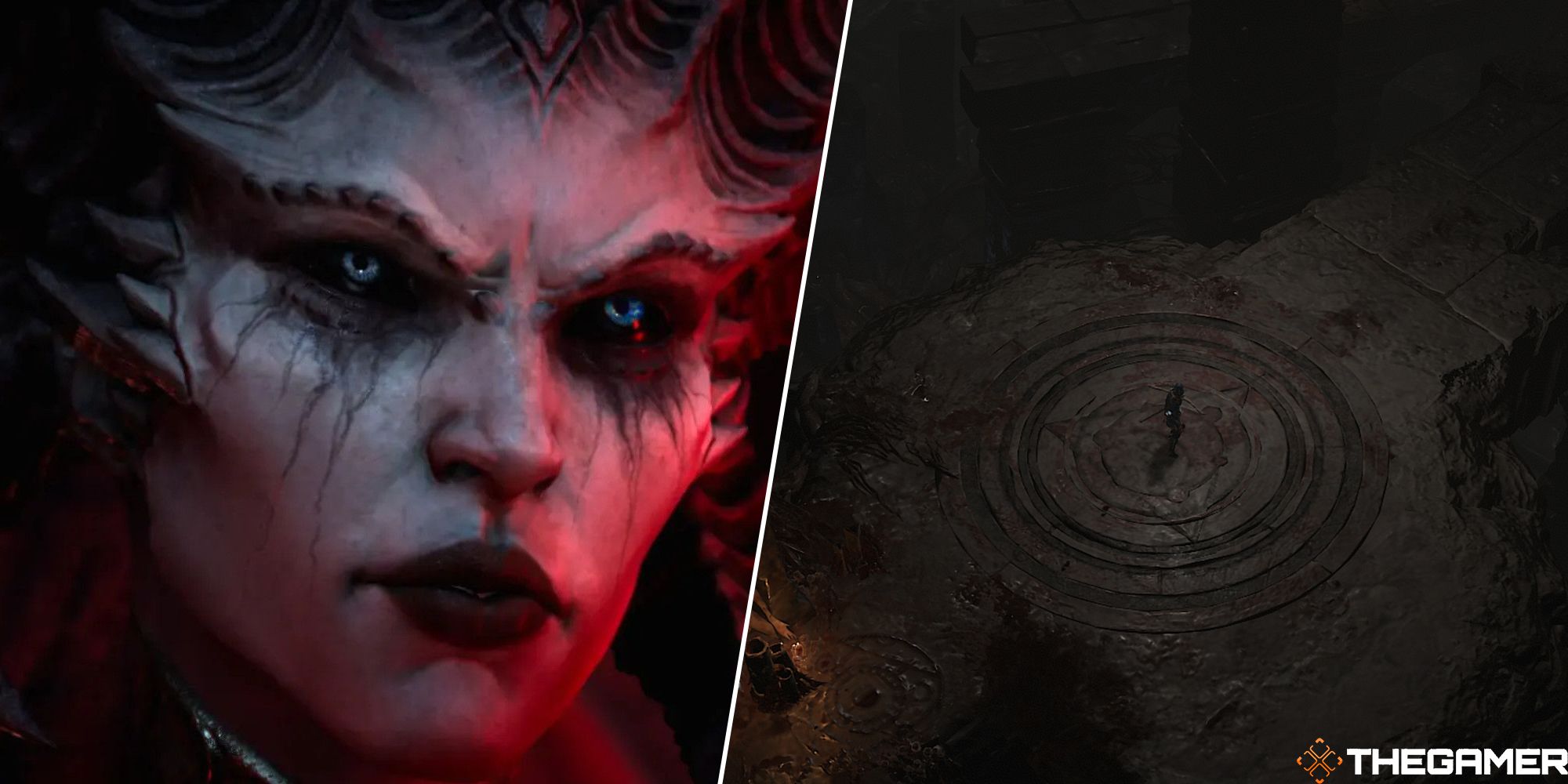 lilith and the halls of dark portent dungeon split image