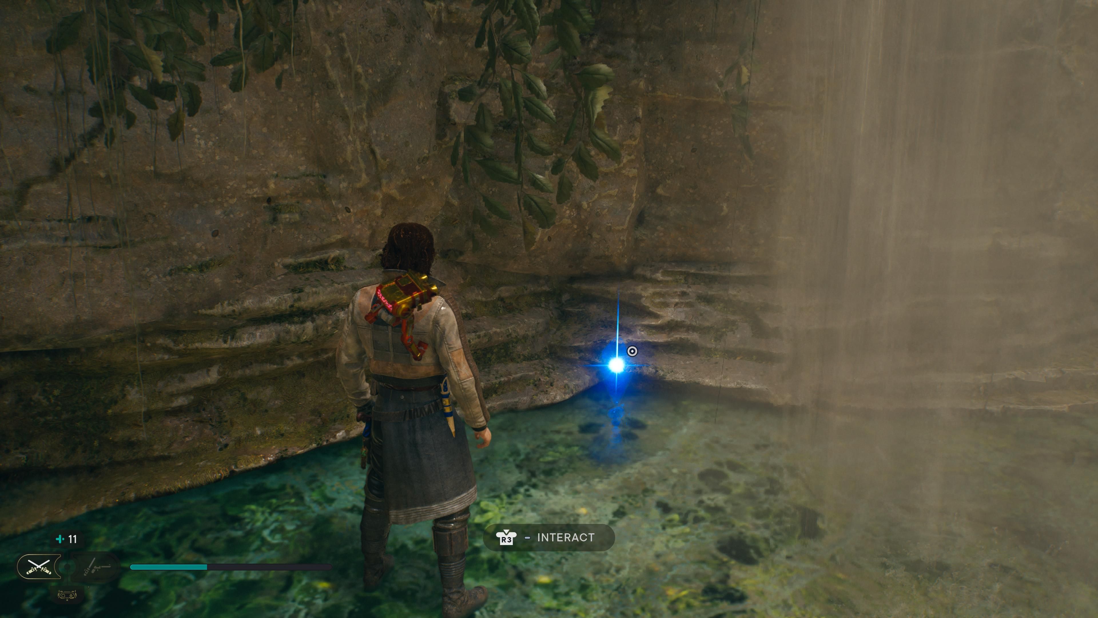 Cal in front of a Force Essence in Jedi Survivor