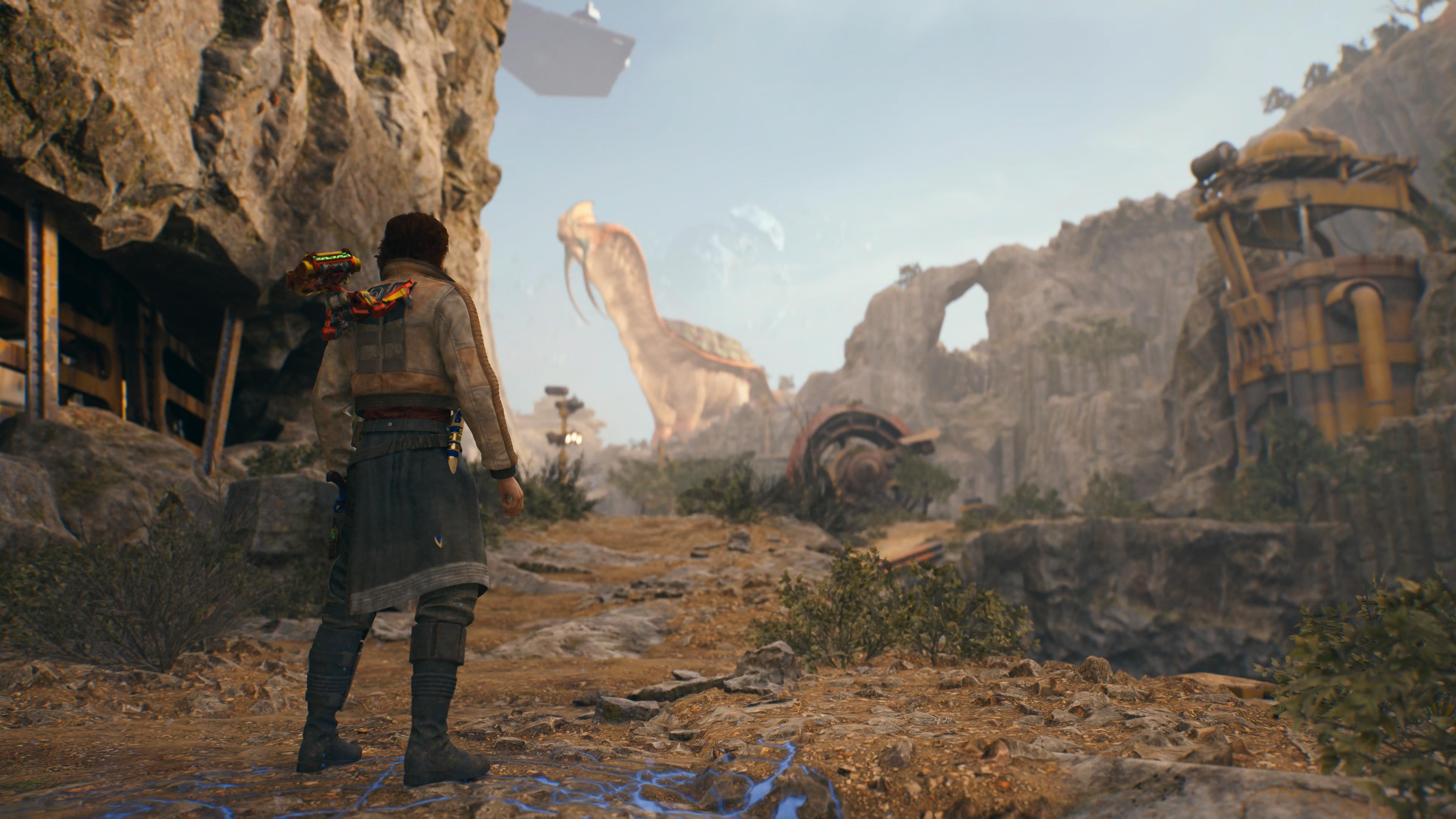 Cal in the Derelict Dam in Jedi Survivor