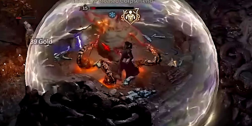 Chain lightning sorcerer in Diablo 4