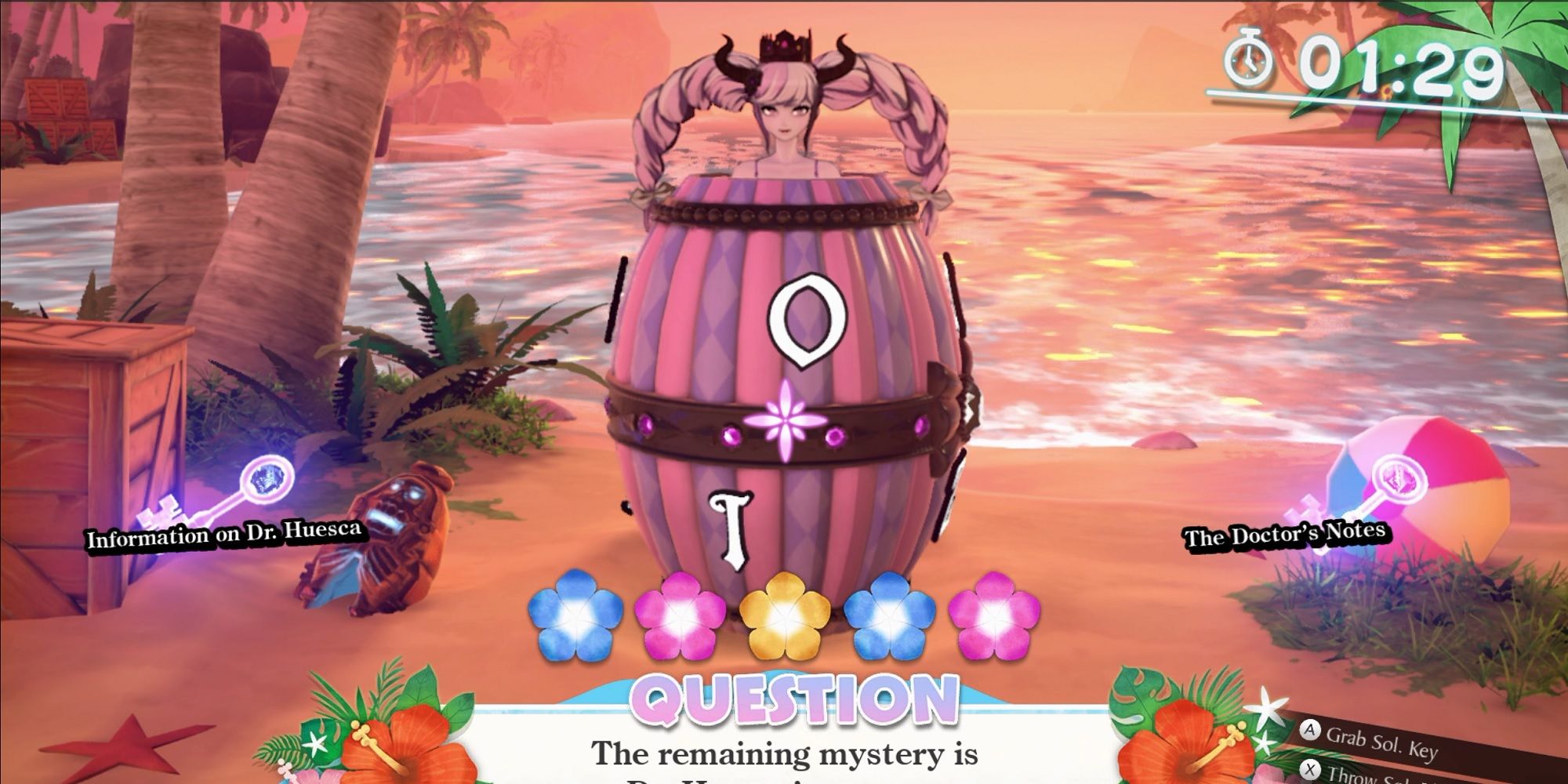 Solving a Shinigami Puzzle in the fourth chapter Mystery Labyrinth in Rain Code