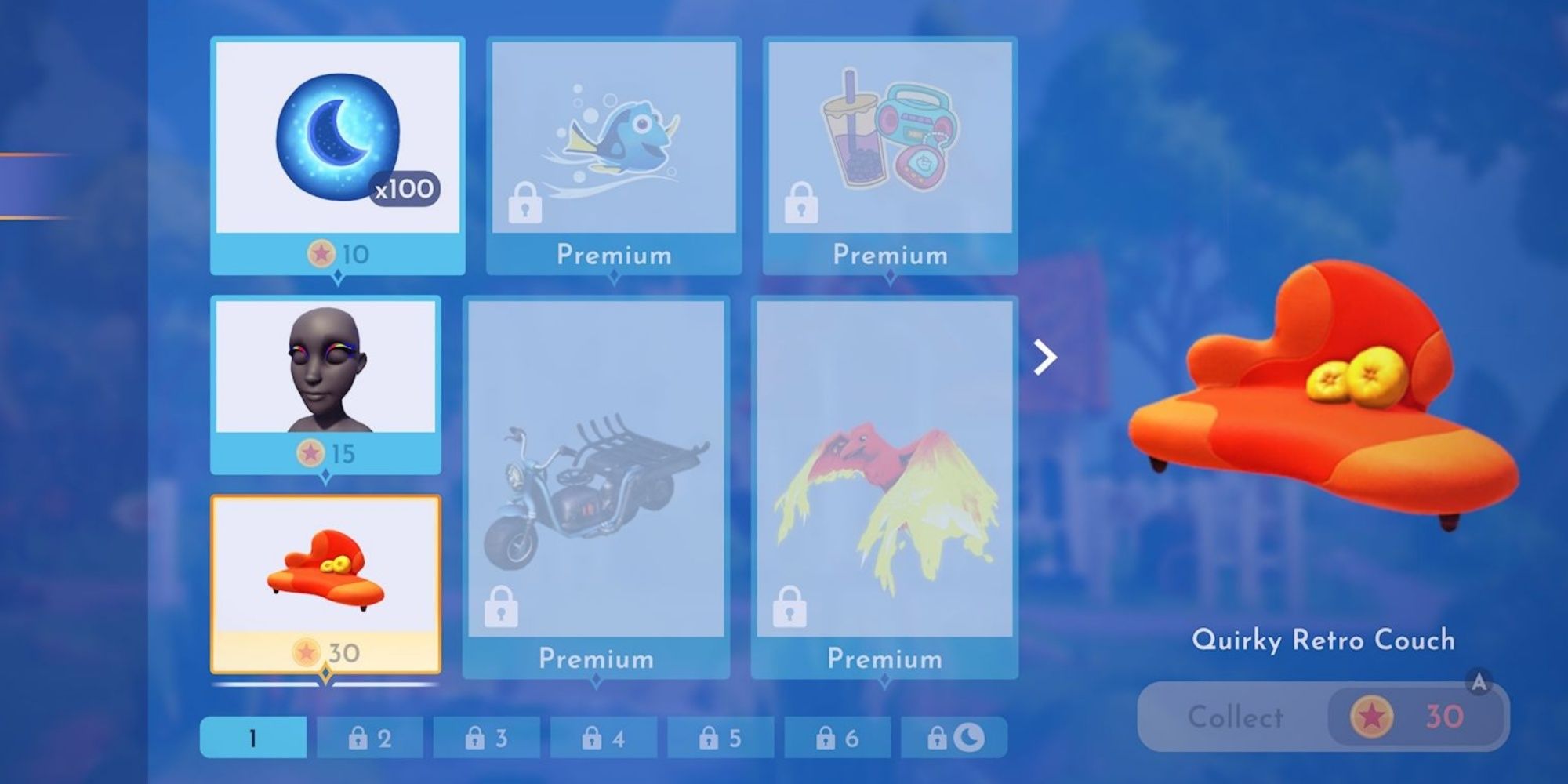 unlockable rewards in the wonder of pixar star path page one