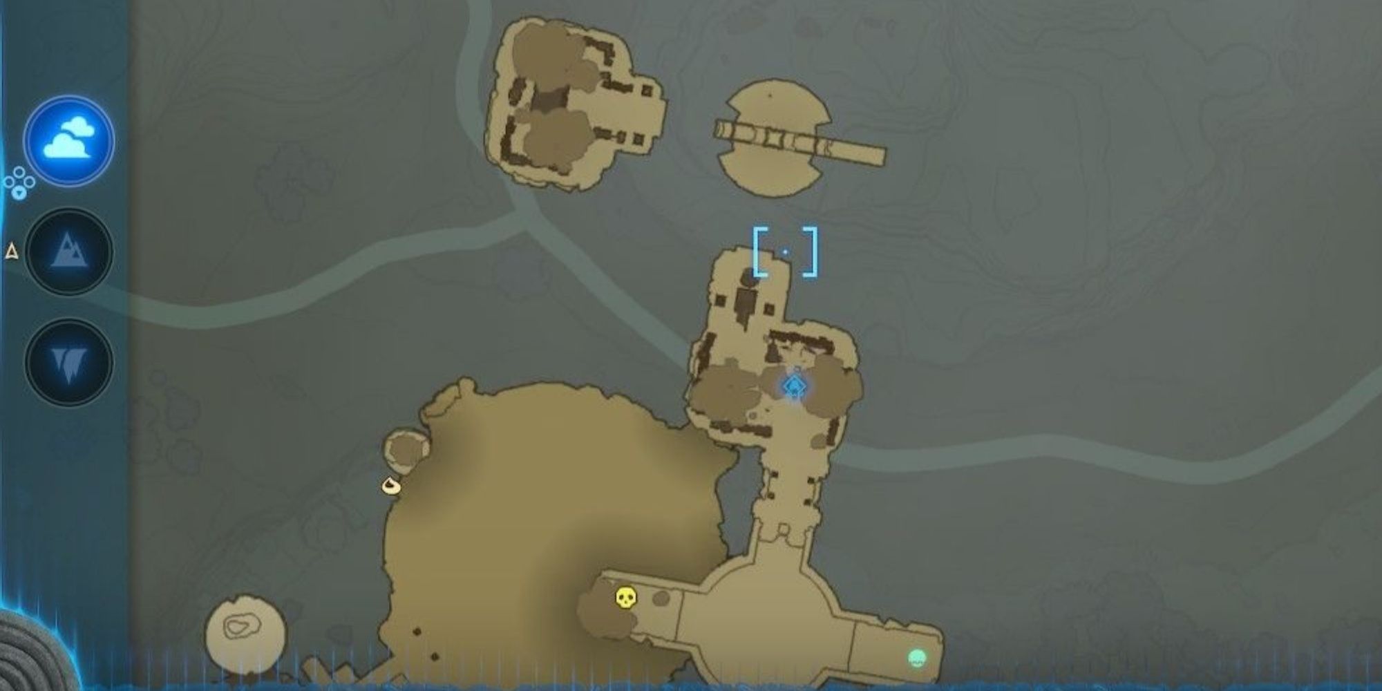 sky map location in the south hyrule sky archipelago
