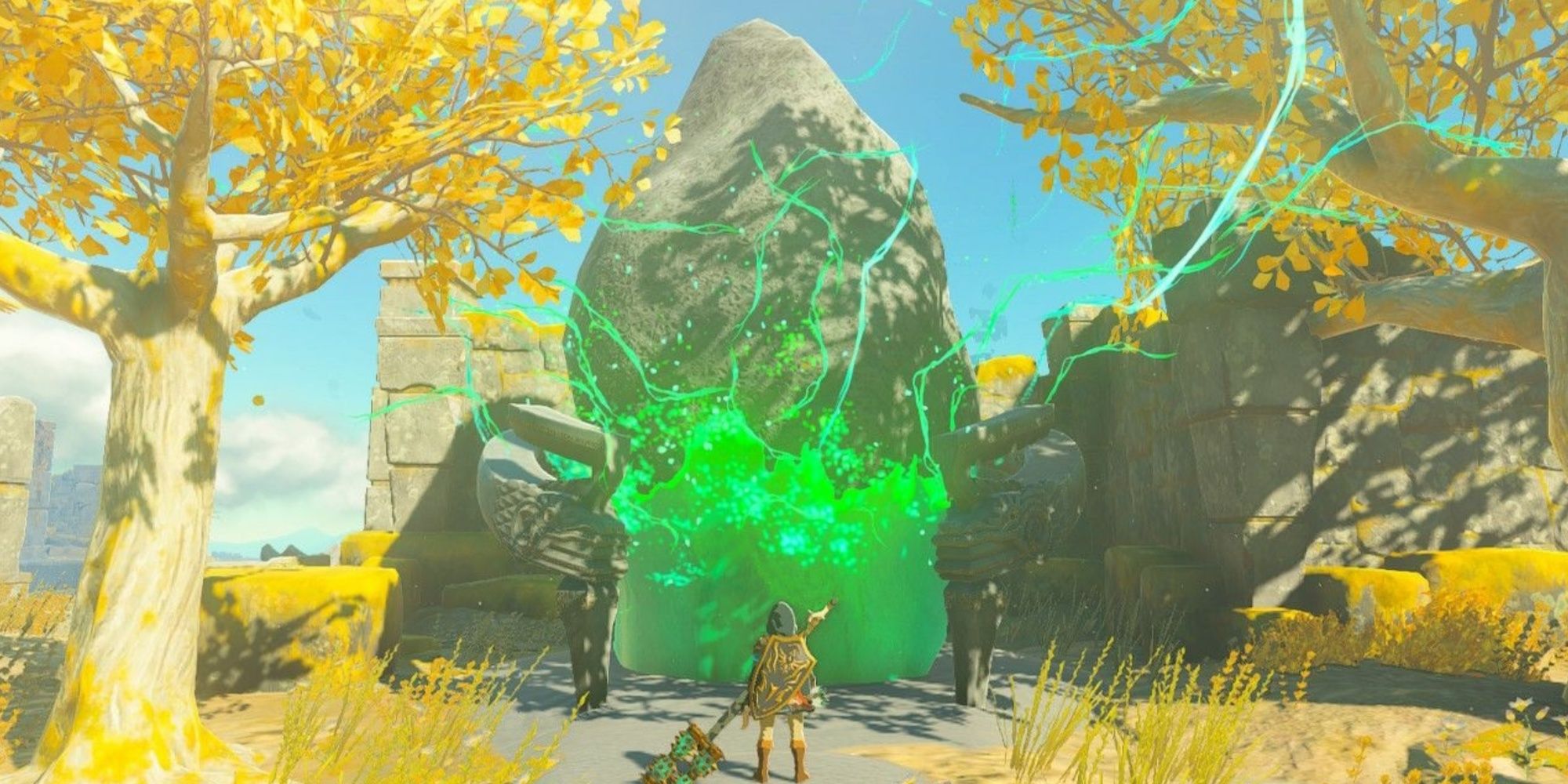 entering into a rauru's blessing shrine after completing challenge