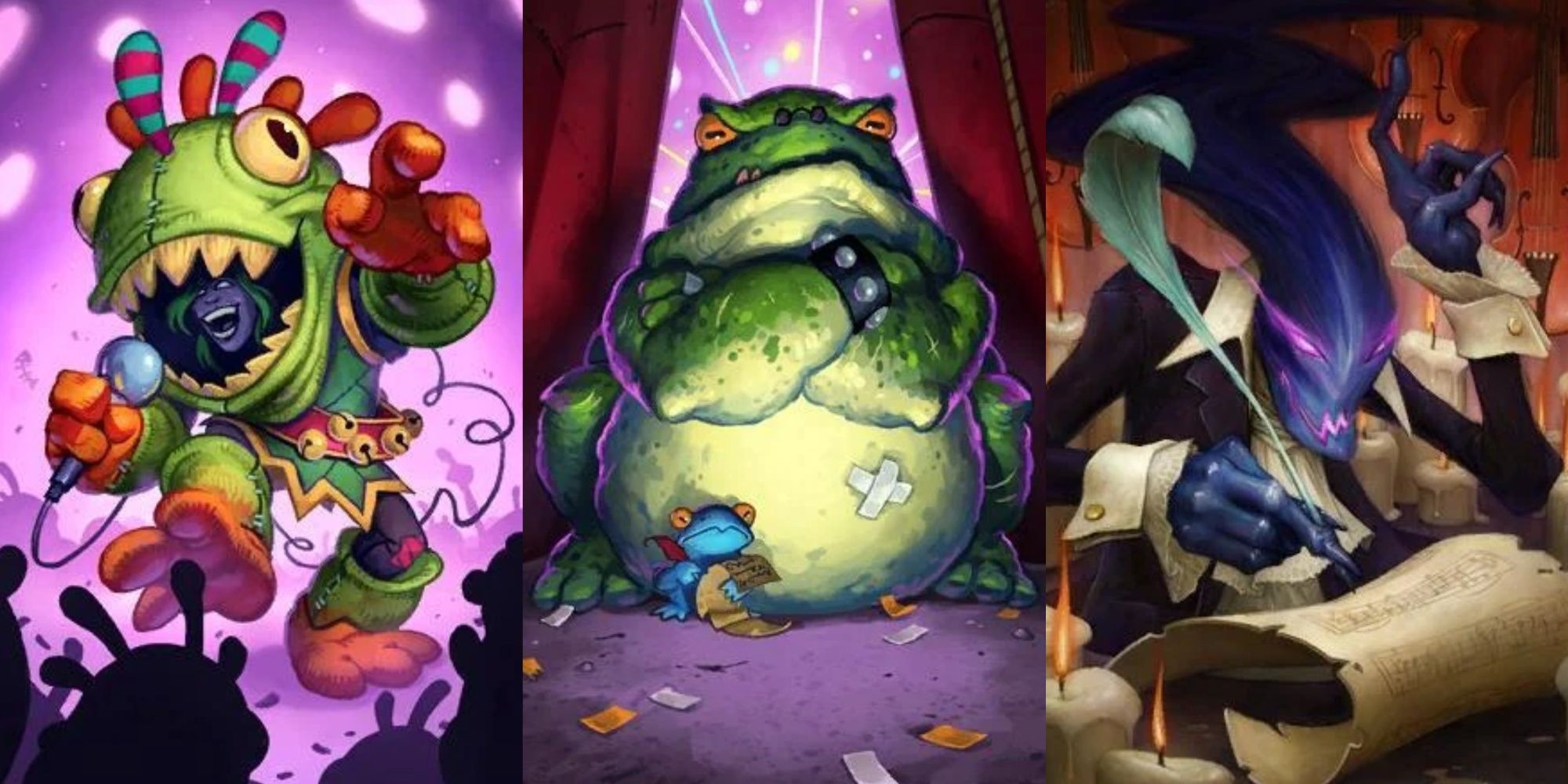 Costumed Singer, Backstage Bouncer, and Fanottem, Lord of the Opera, Hearthstone Full Art