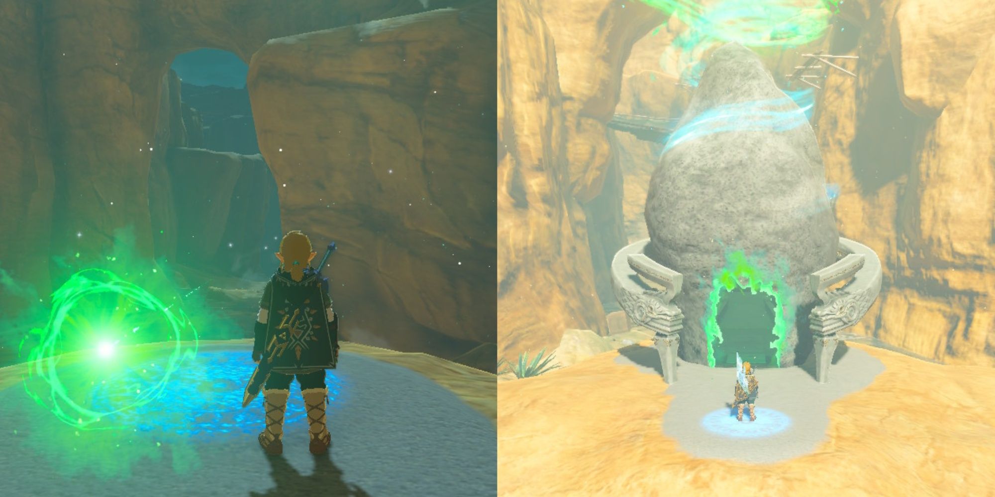 Link stands by Rakakudaj Shrine in the legend of zelda: tears of the kingdom
