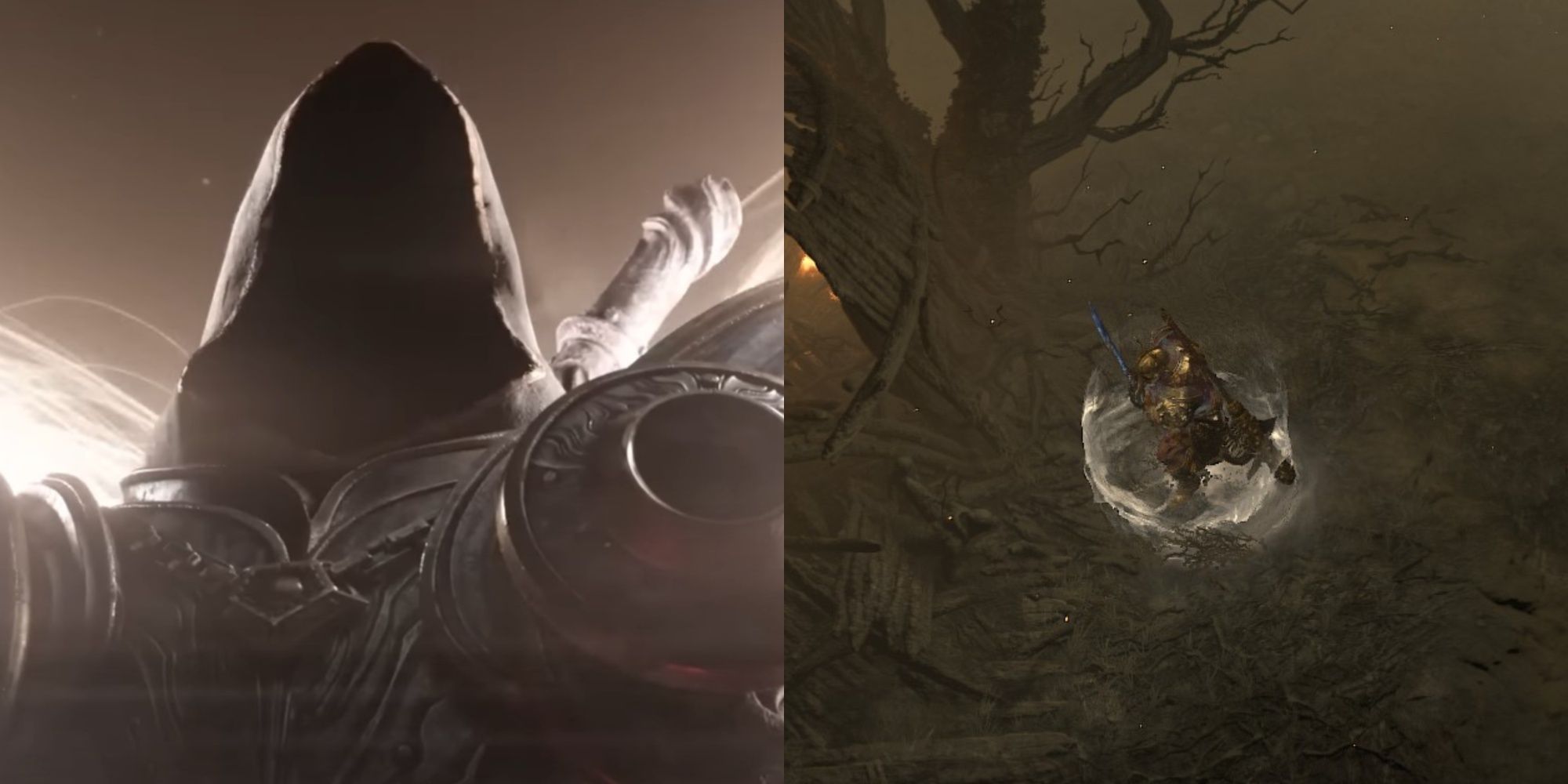 Inarius And Character With Barrier In Game In Diablo 4