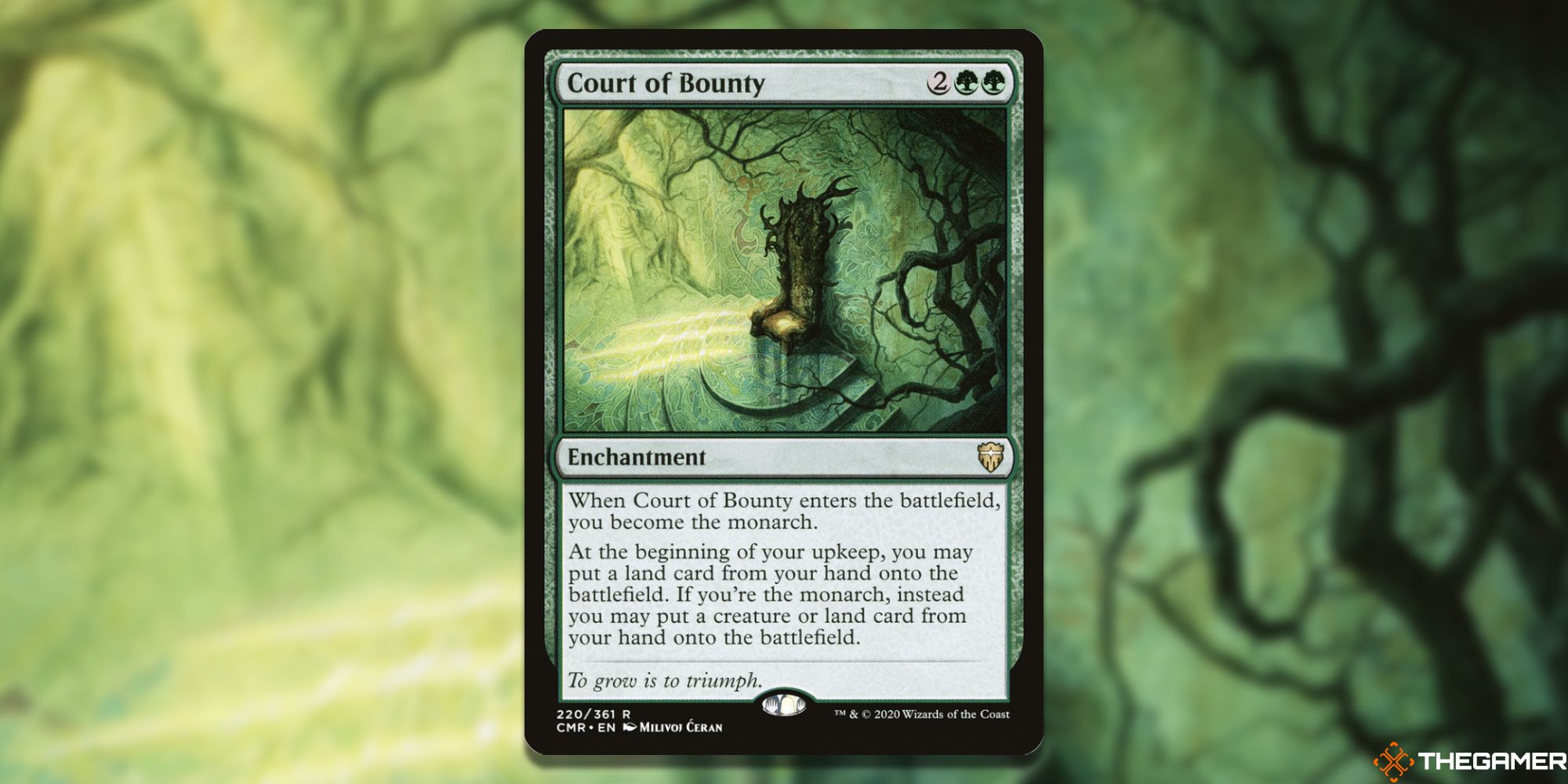 Image of the Court of Bounty card in Magic: The Gathering, with art by Milivoi Ceran