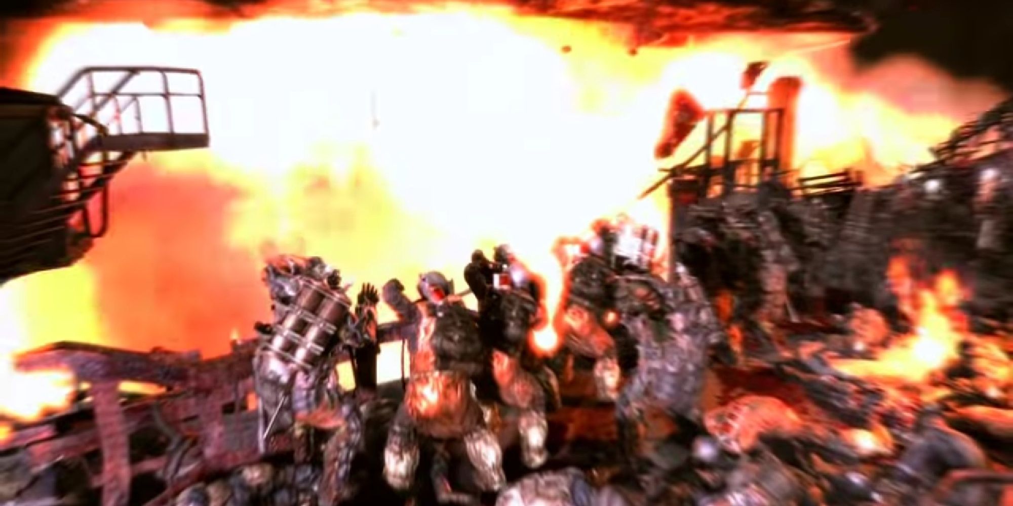 Metro: Last Light - The Red Army Being Destroyed By D6 Blowing Up