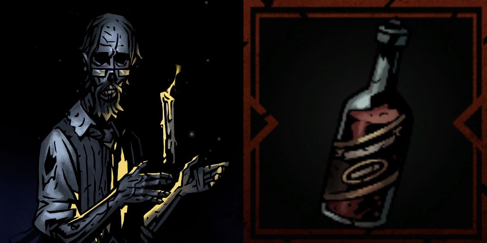 The Academic with an Adrenaline Tonic at the Altar Of Hope In Darkest Dungeon 2