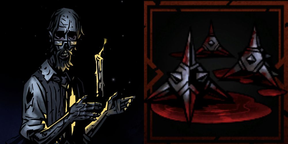 the Academic with a set of Crow's Feet at the Altar of Hope in Darkest Dungeon 2