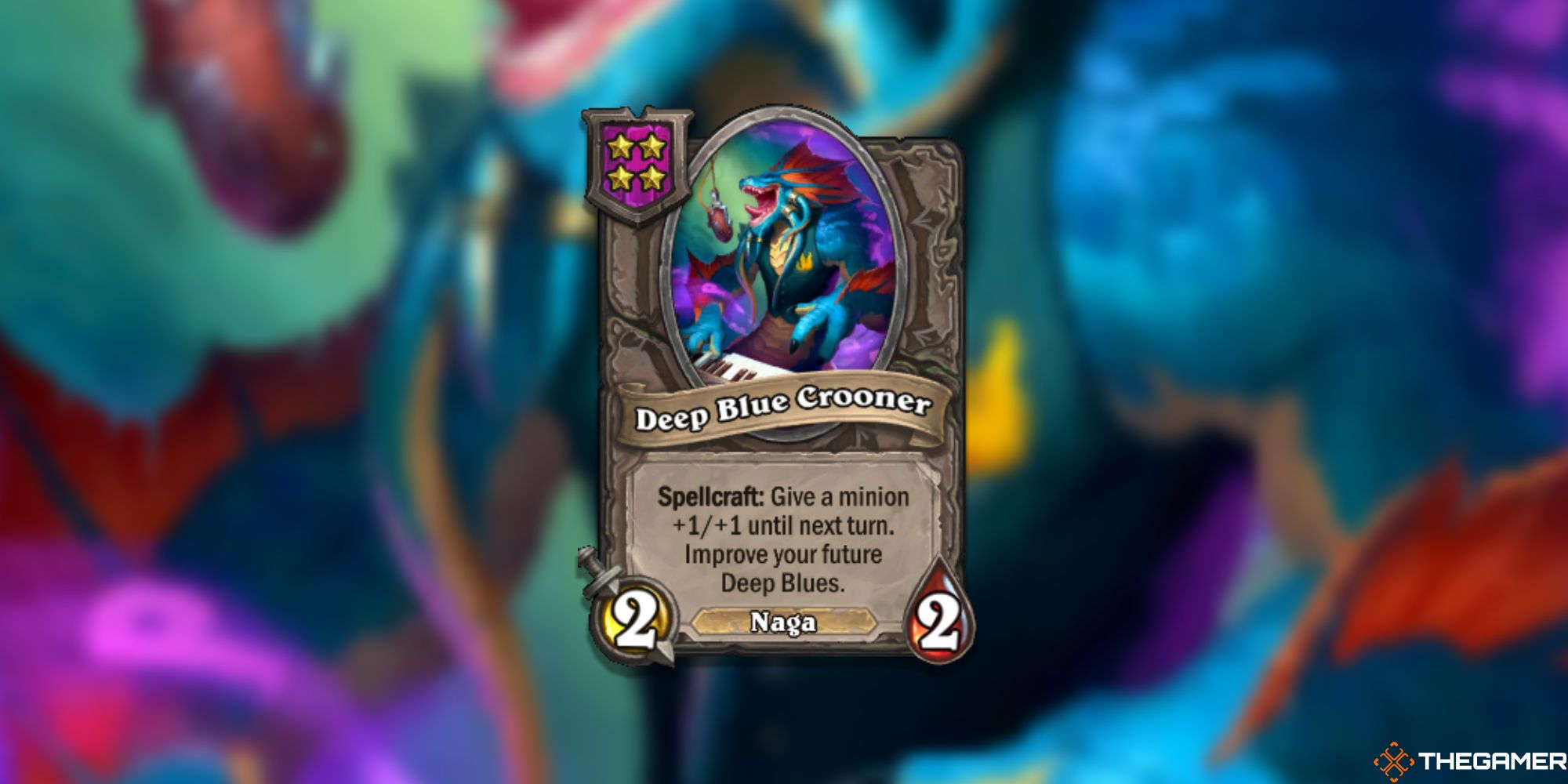 Deep Blue Crooner Hearthstone Battlegrounds