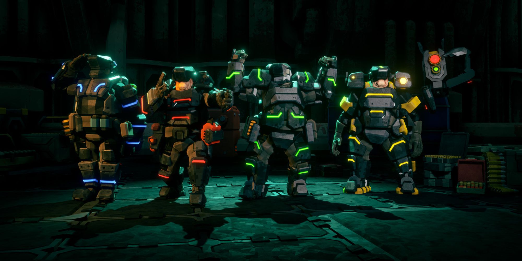deep rock galactic dark future skin on each class