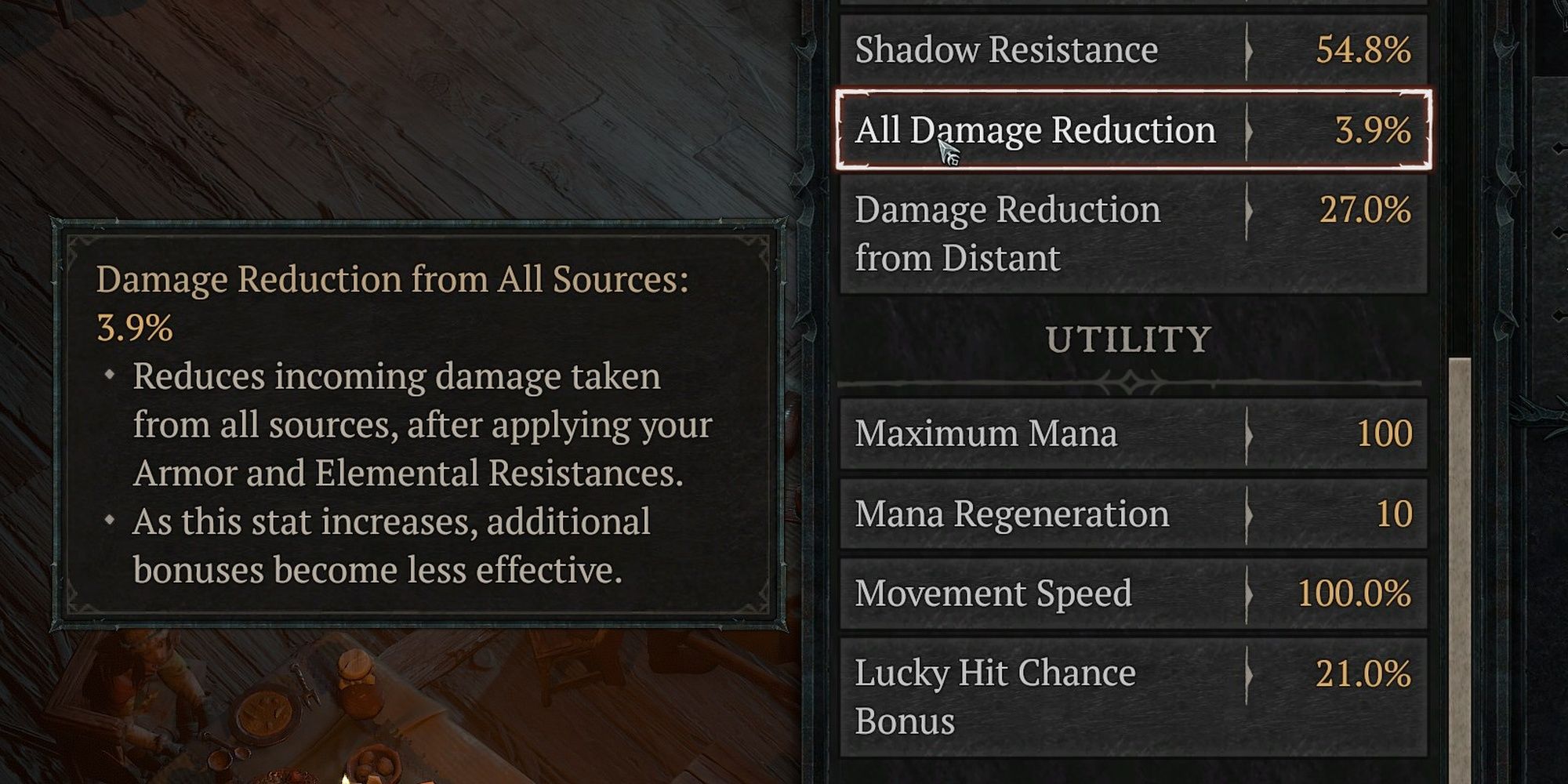 Diablo 4 Damage Reduction Tooltip