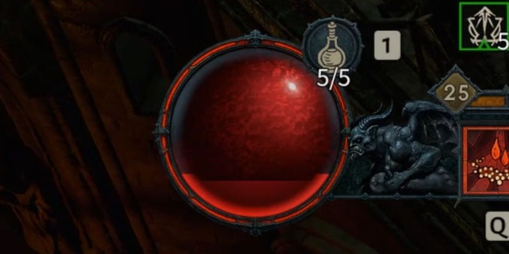 Diablo 4 Life Globe WIth Fortify Portion