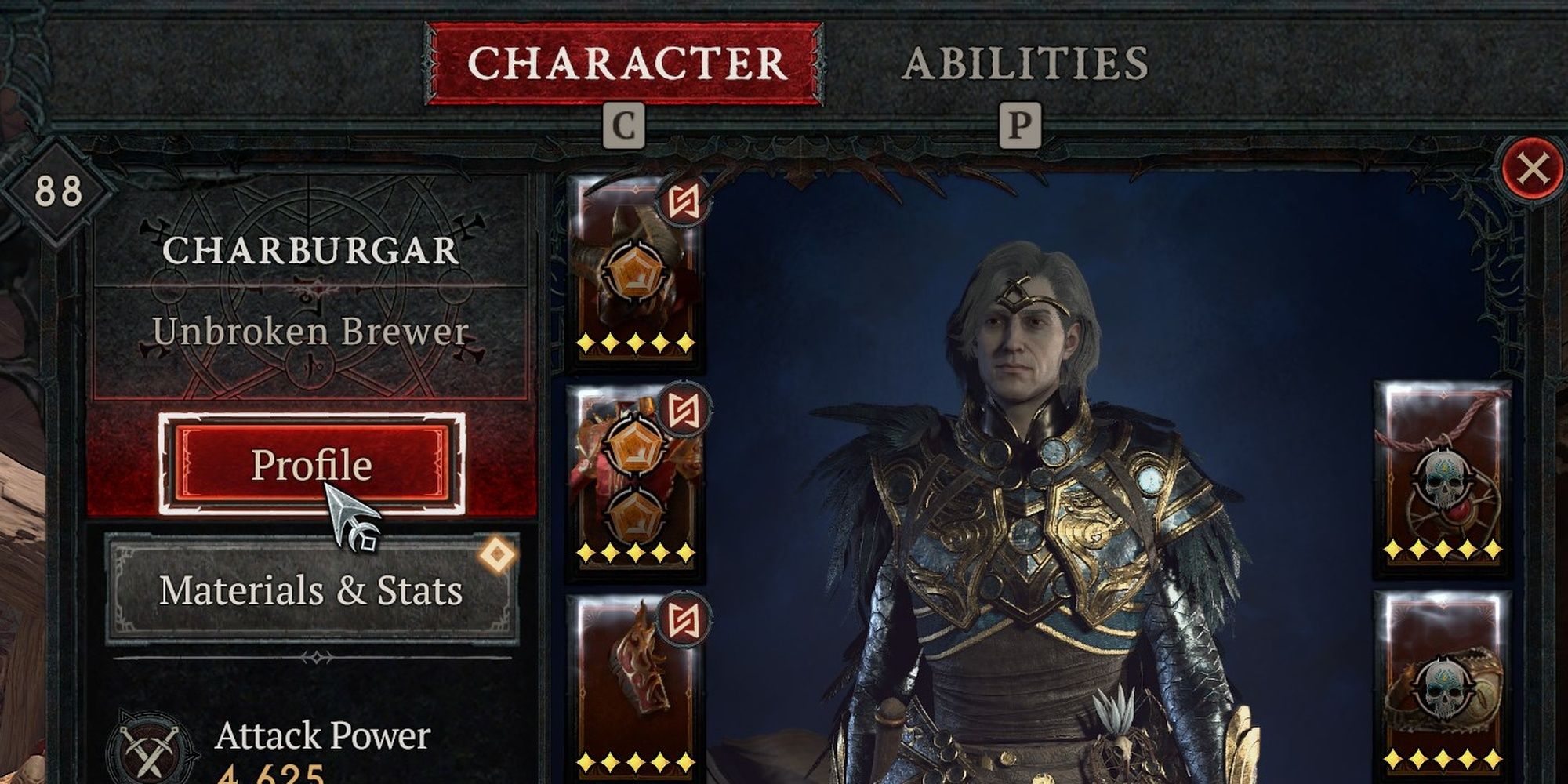 Diablo 4 Profile Edit
