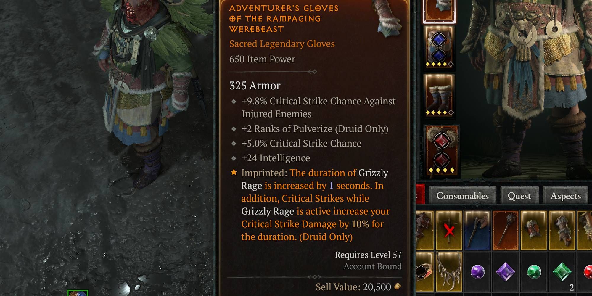 Diablo 4 Stats Gloves