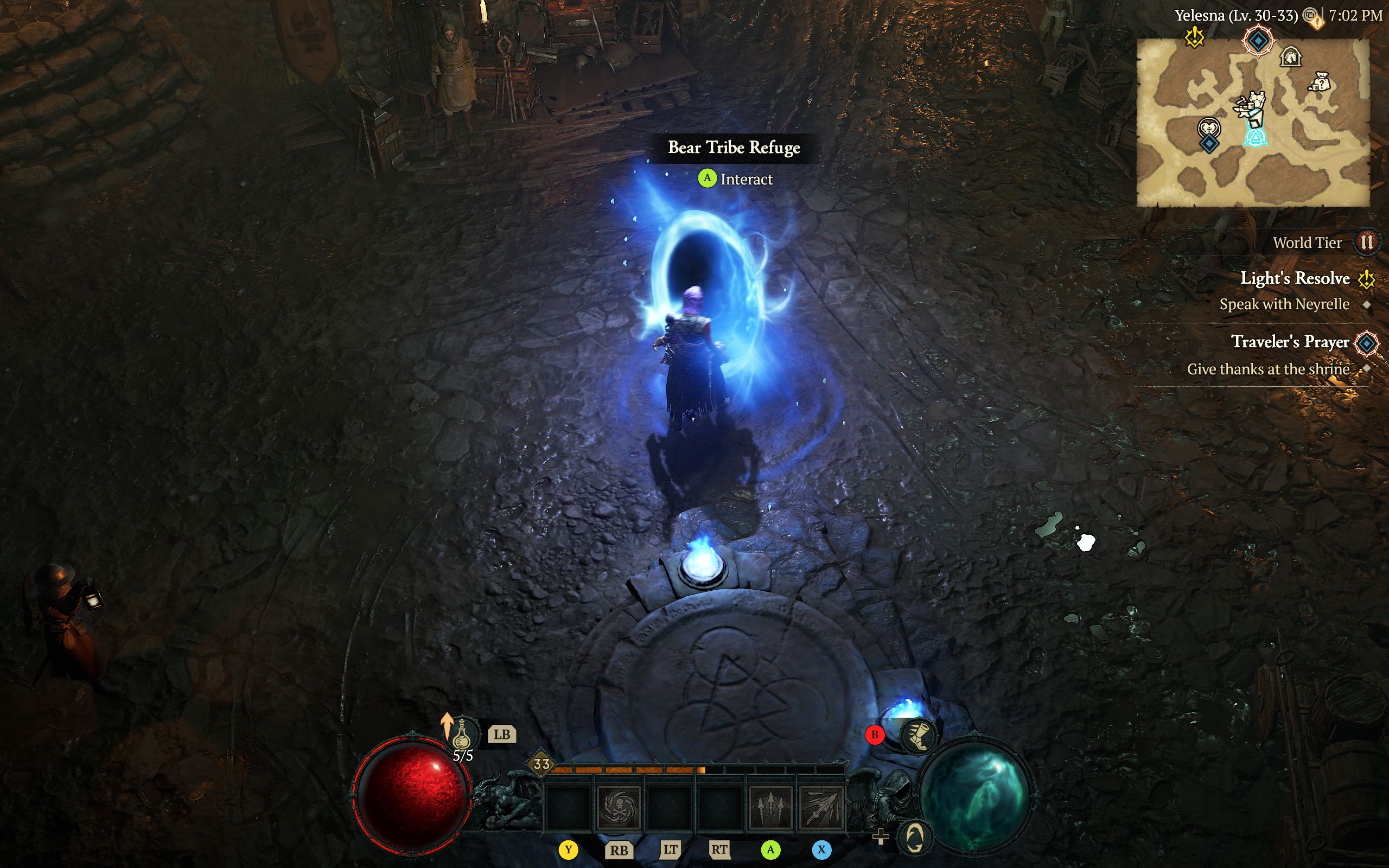 Diablo 4: Backtracking through Teleporter