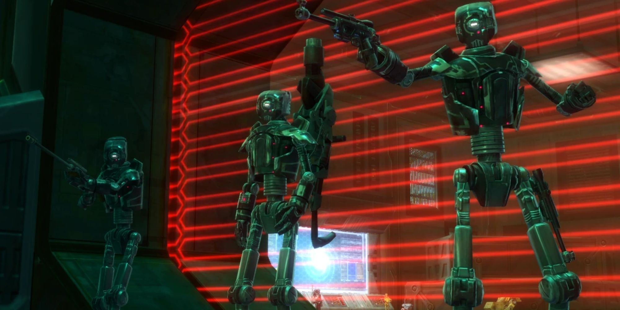 Rebellious droids from Directive 7 Flashpoint, in Star Wars: The Old Republic