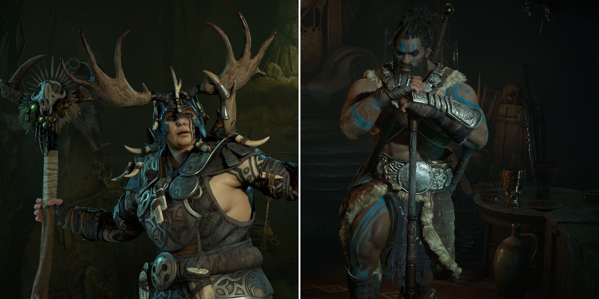 druid and barbarian