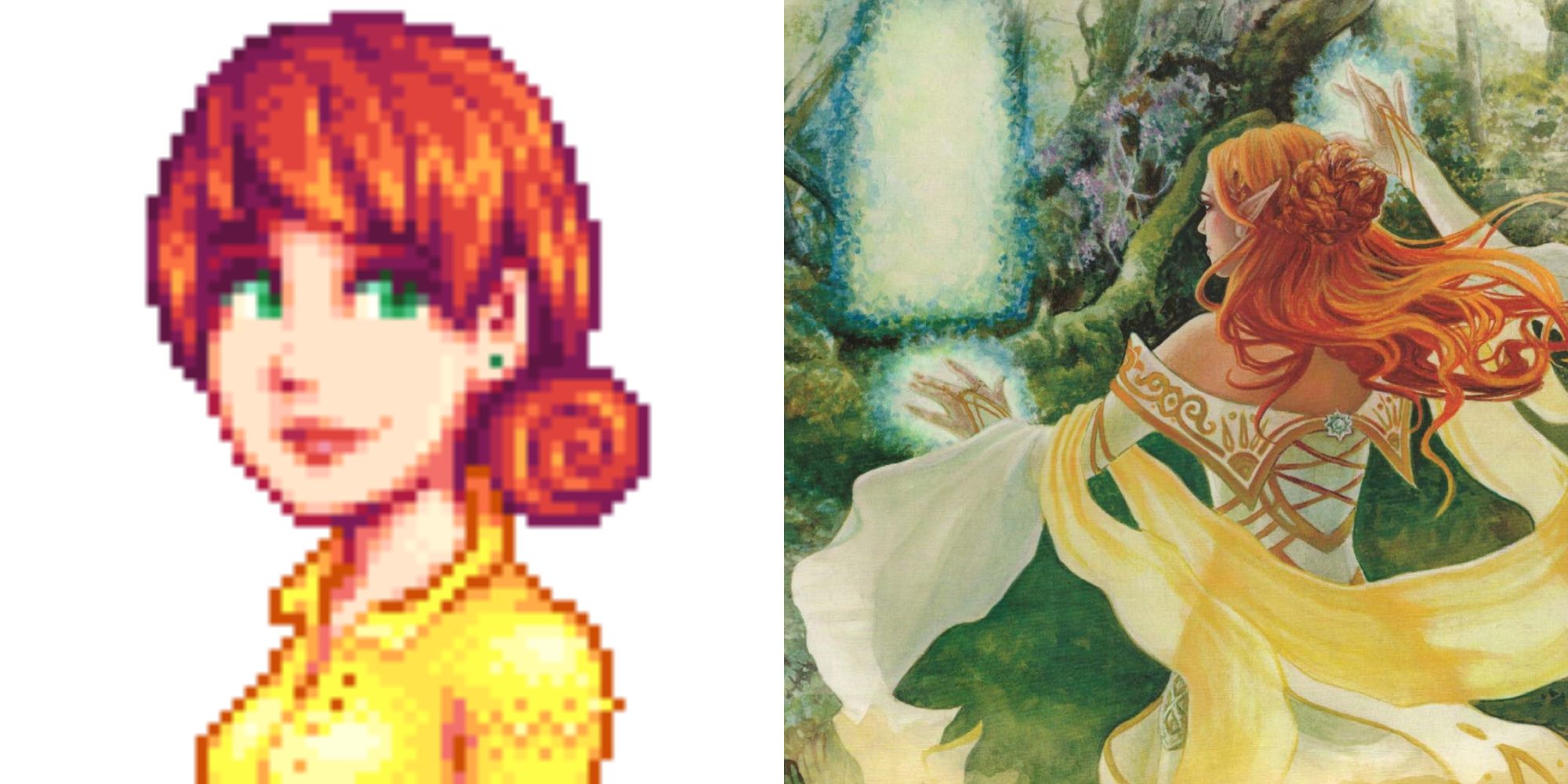 Dungeons and Dragons and Stardew Valley magic using elf art from the player's handbook and penny-1